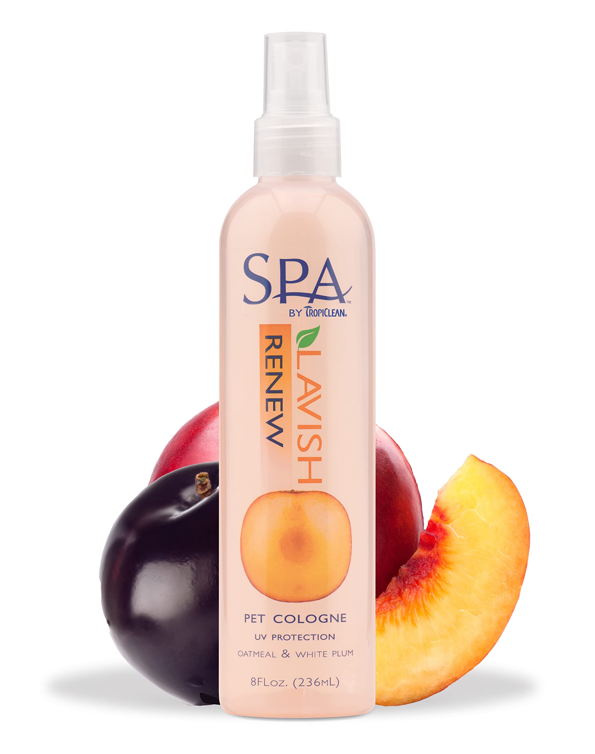 Colonia En Aerosol Para Perros Tropiclean Spa Renew Peach & Plum 240 Ml - Venta Internacional.