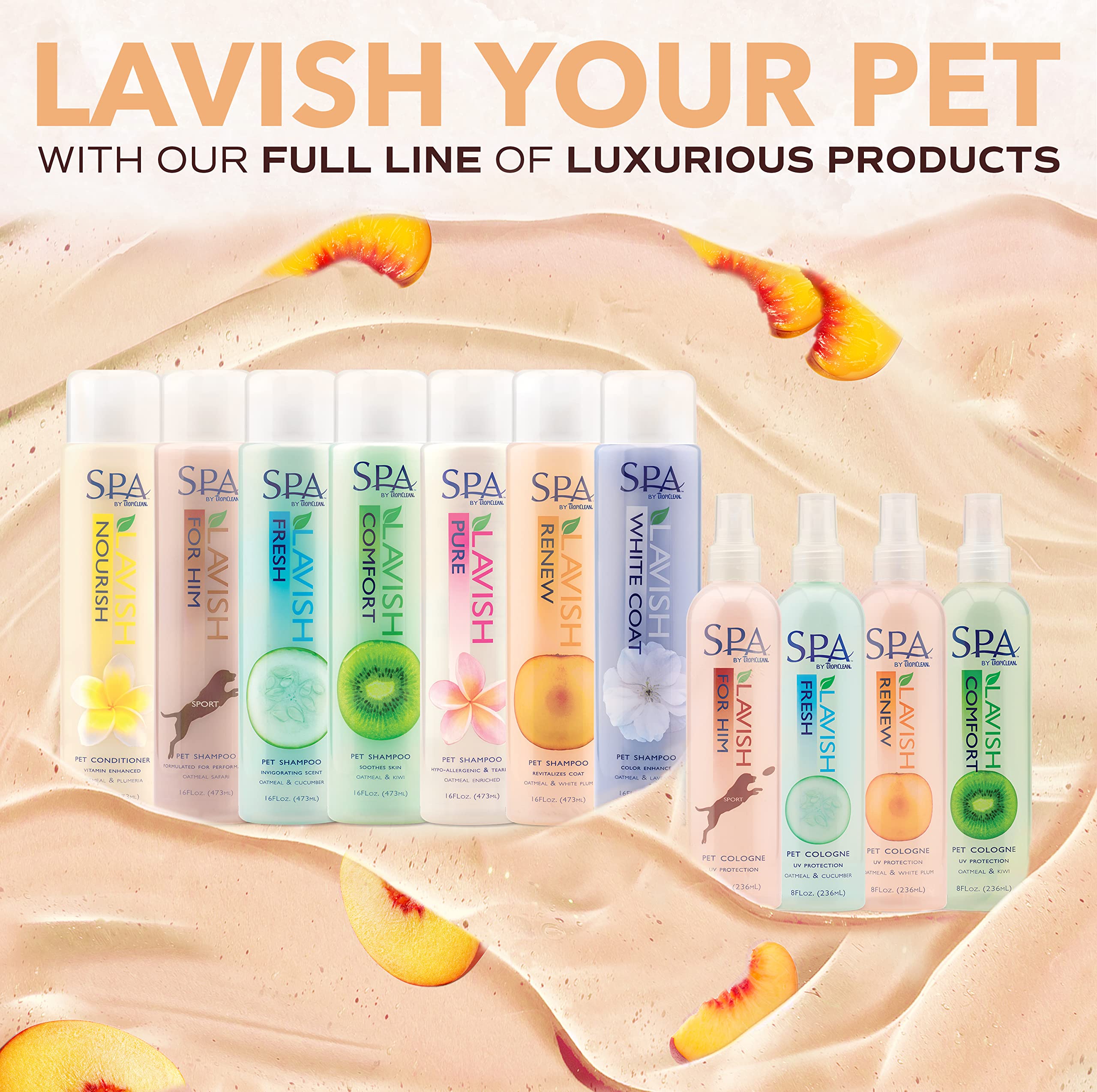 Foto 8 pulgar | Colonia En Aerosol Para Perros Tropiclean Spa Renew Peach & Plum 240 Ml - Venta Internacional.