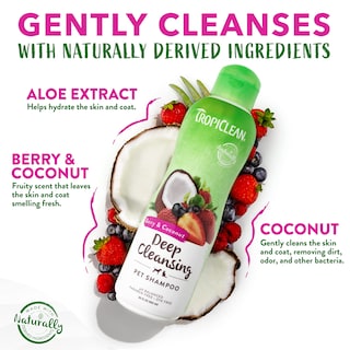 Foto 5 | Champú Para Perros Tropiclean Berry & Coconut Deep Cleansing 3,78 L - Venta Internacional.