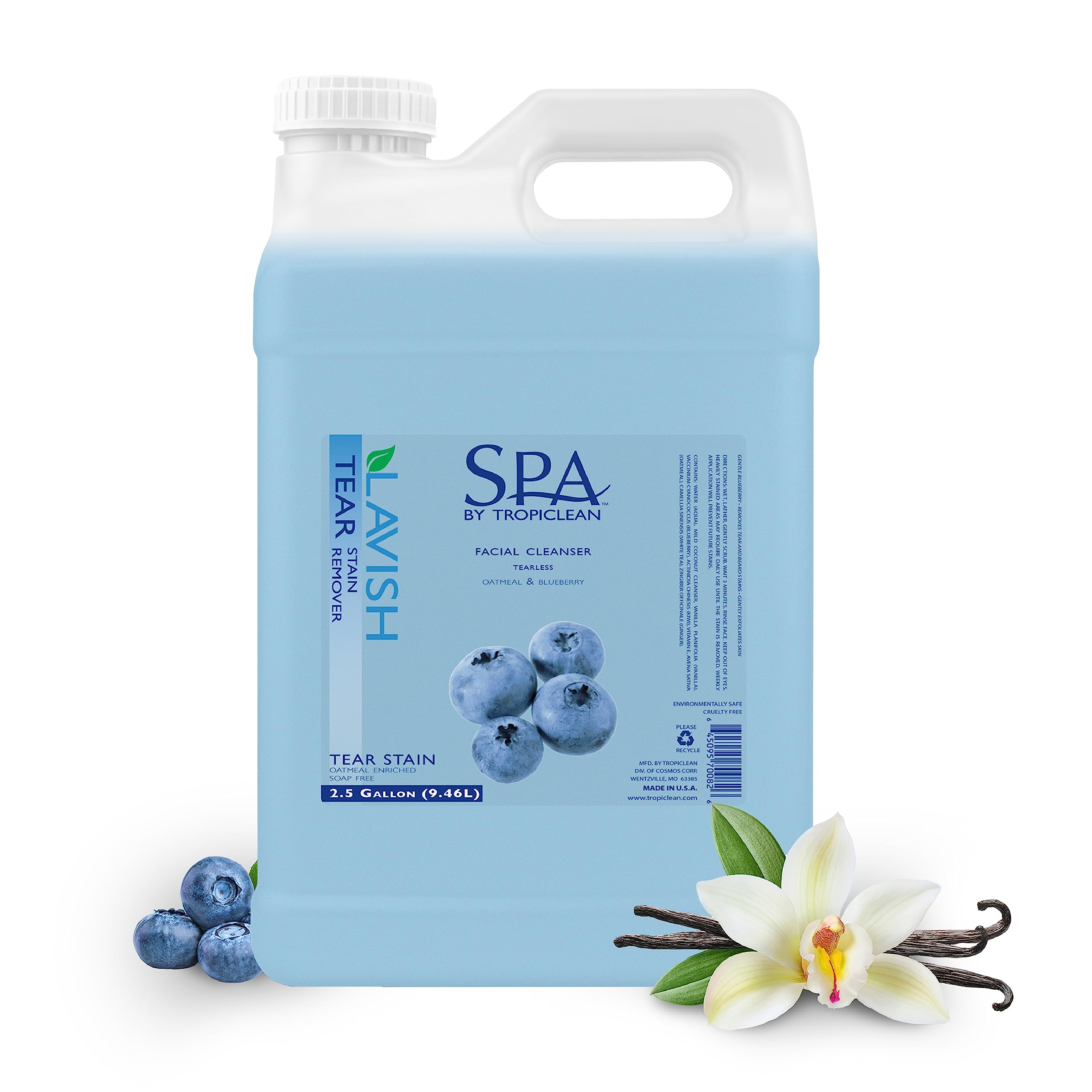 Champú Quitamanchas Para Perros Tropiclean Spa 9,5 L - Venta Internacional.