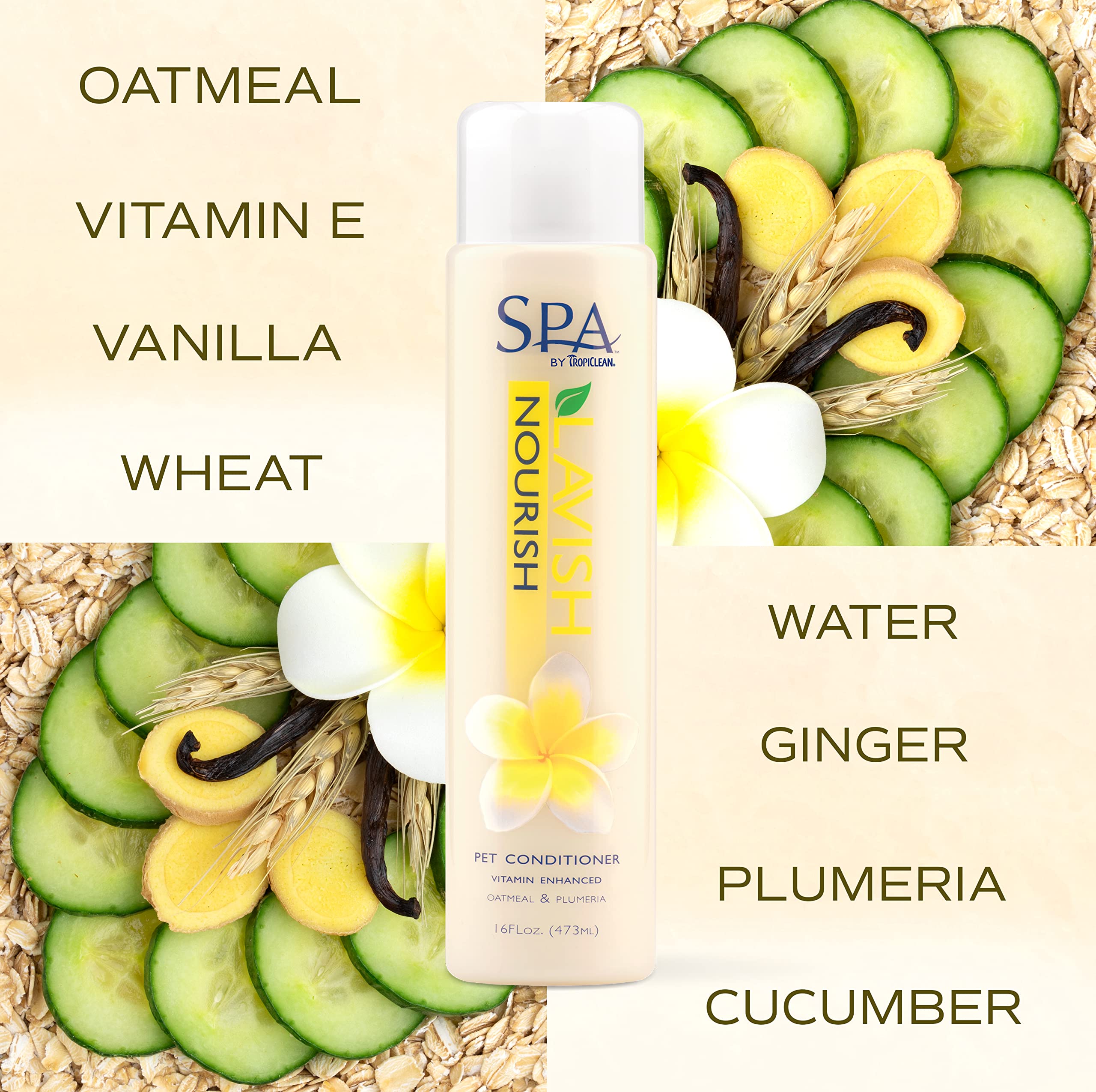 Foto 6 pulgar | Acondicionador Para Perros Tropiclean Spa Lavish Nourishing 473 Ml - Venta Internacional.