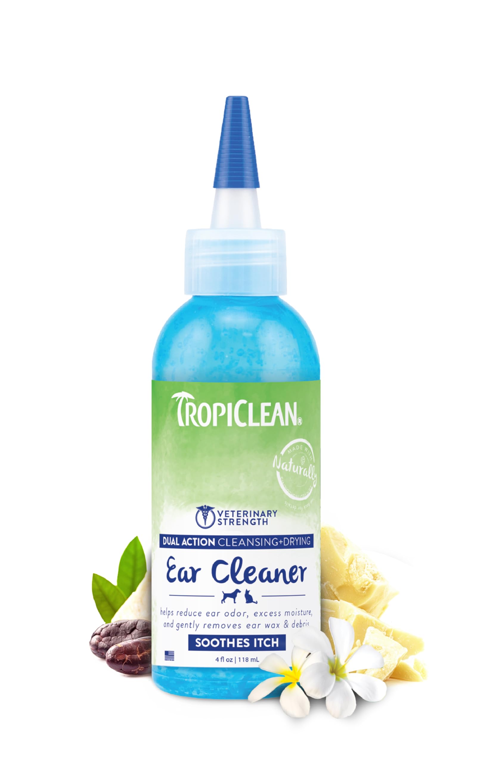 Limpiador De Orejas Tropiclean Dual Action 118 Ml Para Perros Y Gatos - Venta Internacional.