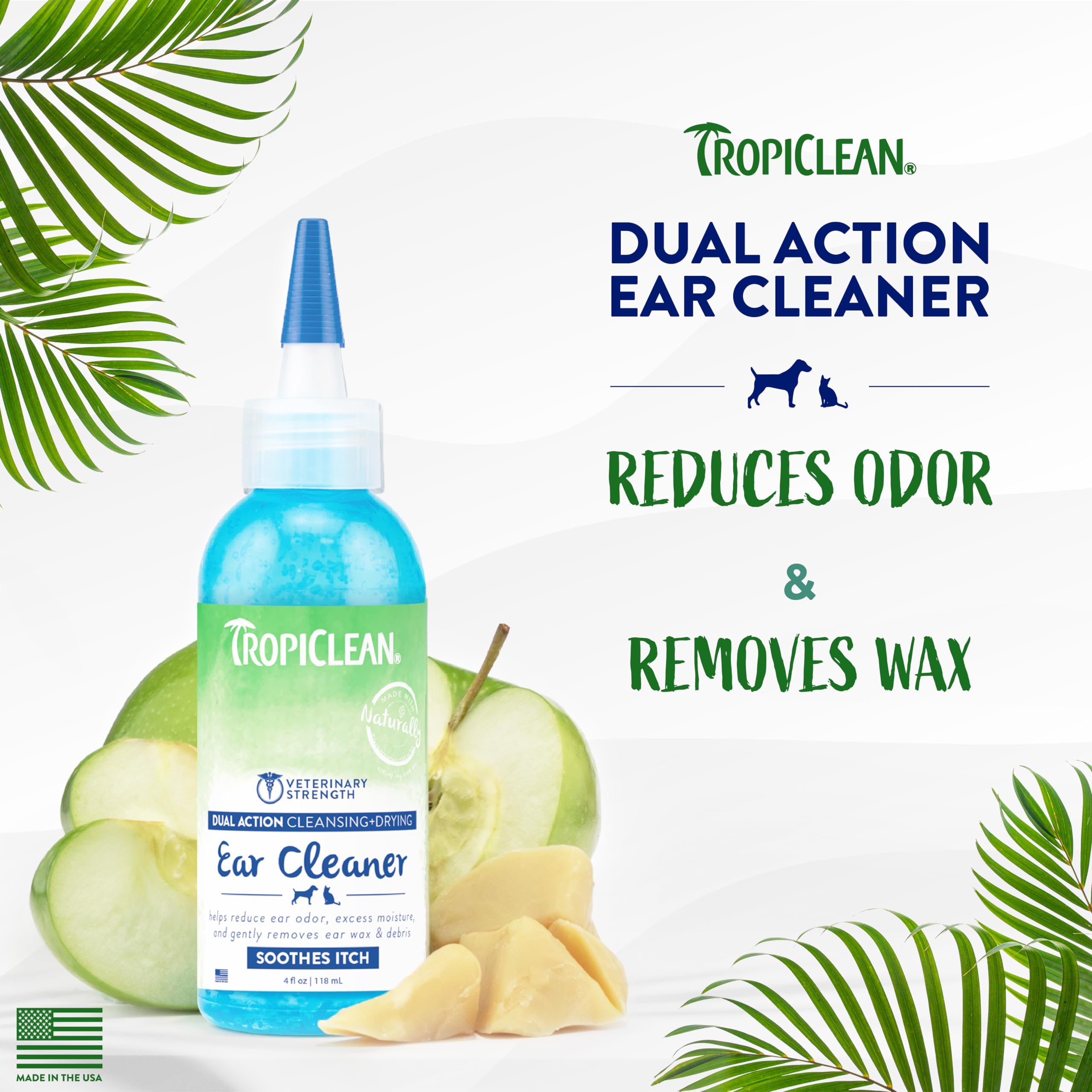 Foto 3 pulgar | Limpiador De Orejas Tropiclean Dual Action 118 Ml Para Perros Y Gatos - Venta Internacional.