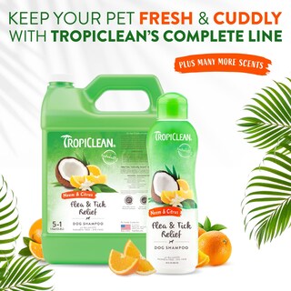 Foto 7 | Champú Antipulgas Tropiclean Con Aceite De Cítricos Y Neem Para Perros, 600 Ml - Venta Internacional.