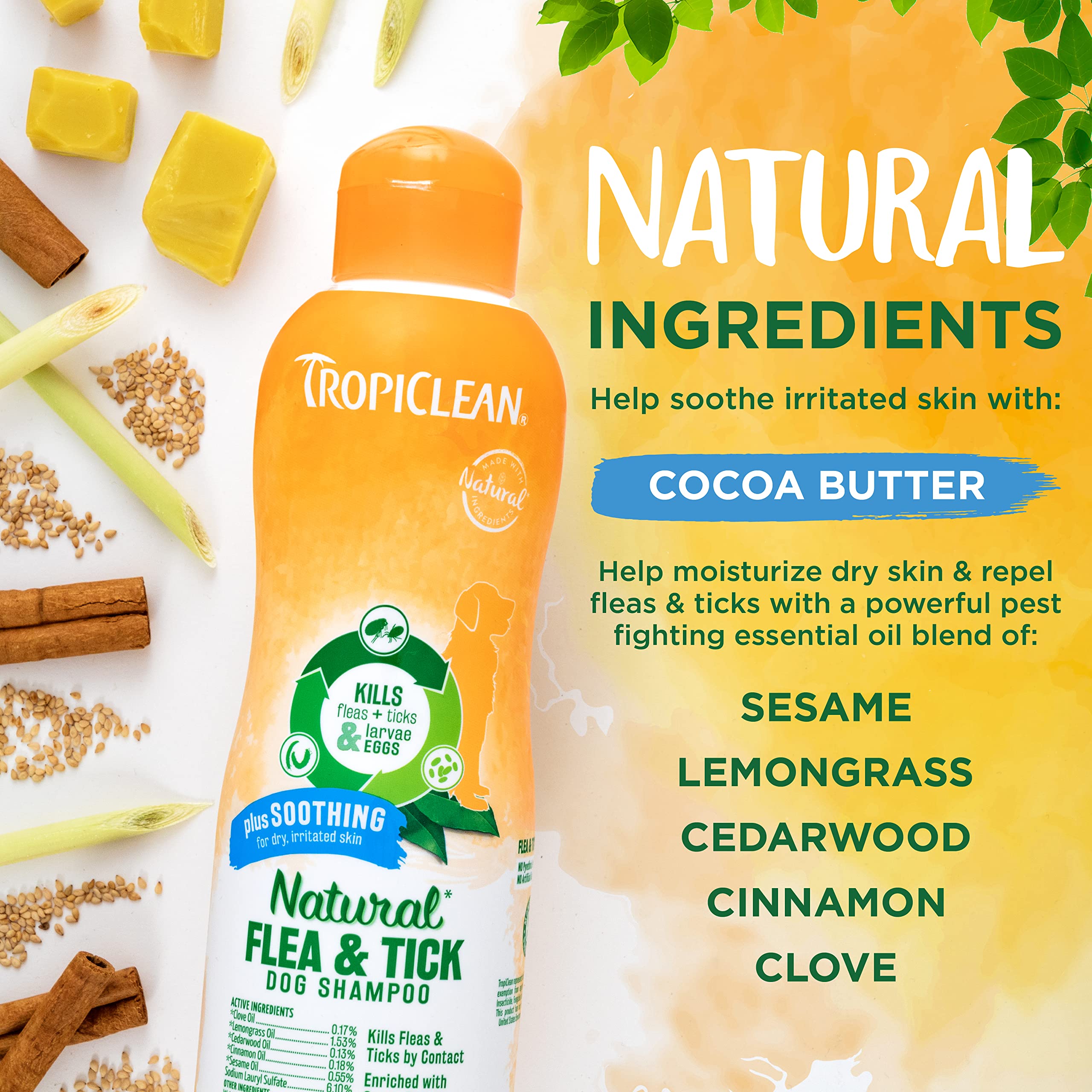 Foto 4 pulgar | Champú Para Perros Tropiclean Soothing Natural Pulgas/tick 600 Ml Usa - Venta Internacional.
