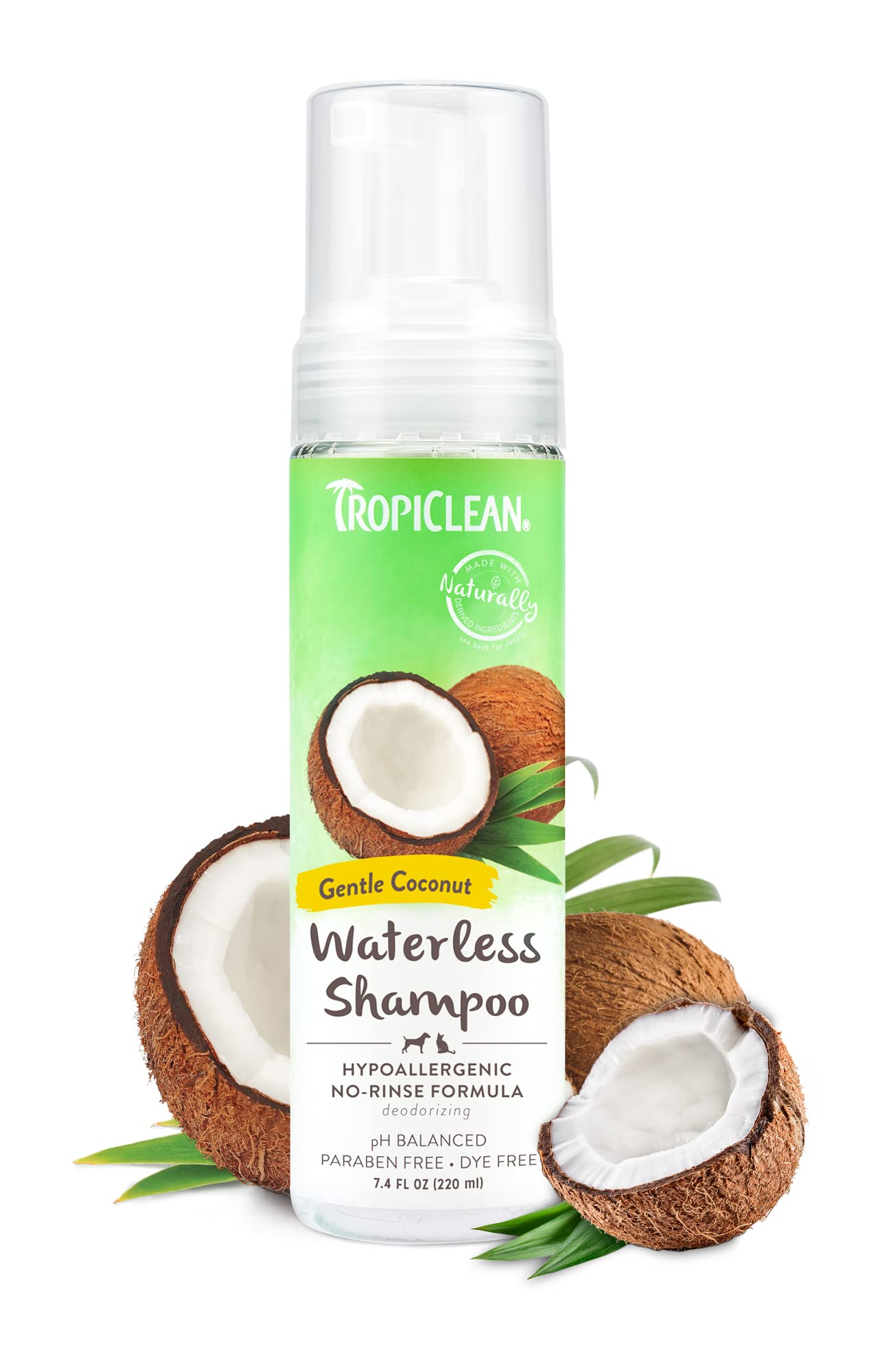 Champú Sin Agua Para Perros Tropiclean Hipoalergénico 220 Ml - Venta Internacional.