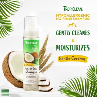 Foto 2 | Champú Sin Agua Para Perros Tropiclean Hipoalergénico 220 Ml - Venta Internacional.