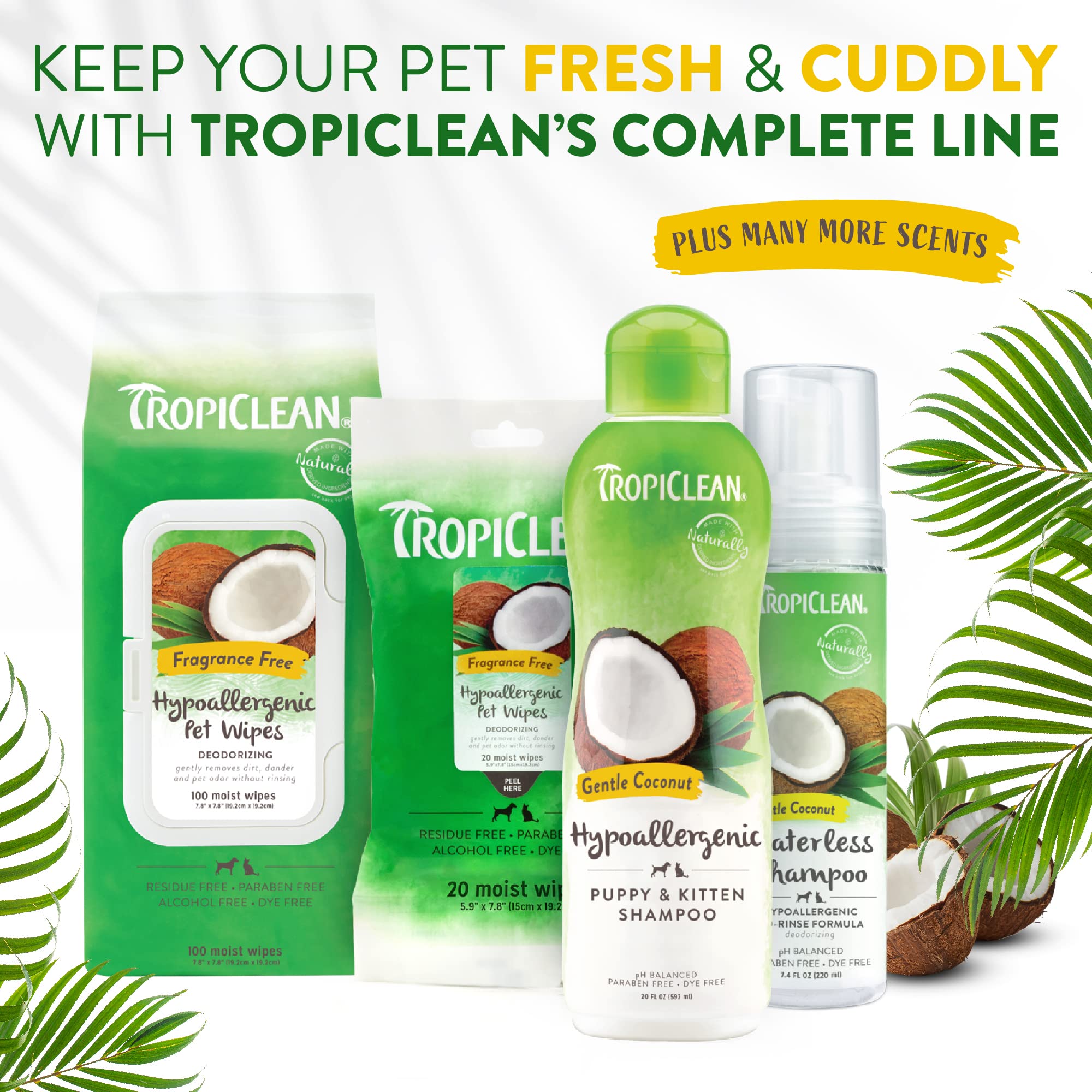 Foto 8 pulgar | Champú Sin Agua Para Perros Tropiclean Hipoalergénico 220 Ml - Venta Internacional.