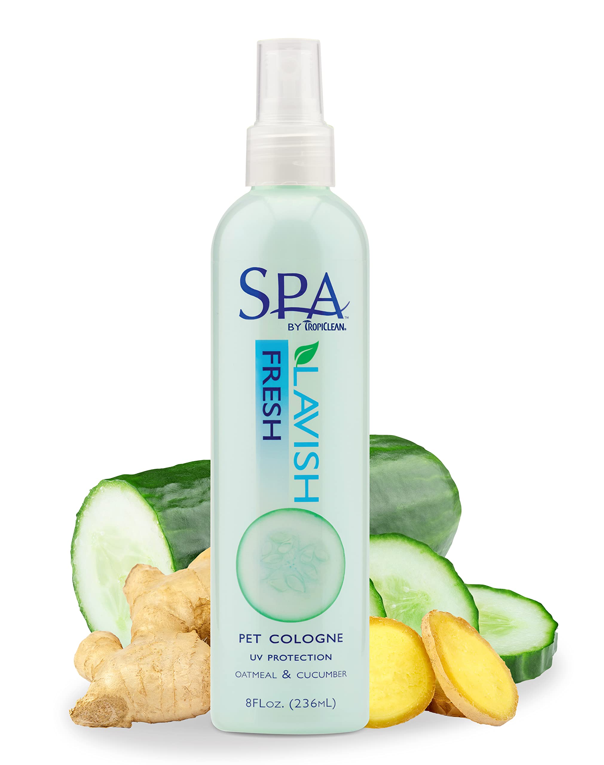 Colonia En Aerosol Para Perros Tropiclean Spa, Pepino Fresco, 240 Ml - Venta Internacional.