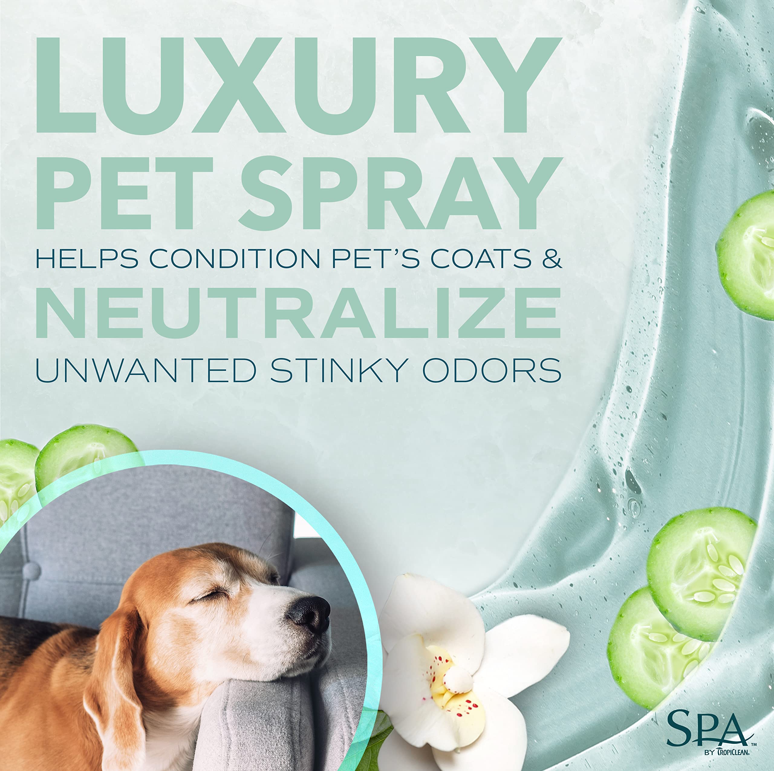 Foto 3 | Colonia En Aerosol Para Perros Tropiclean Spa, Pepino Fresco, 240 Ml - Venta Internacional.
