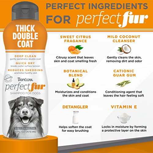Foto 4 pulgar | Champú Para Perros Tropiclean Perfect Fur Para Controlar La Caída De Pelo, 480 Ml - Venta Internacional.