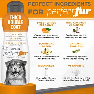 Foto 3 | Champú Para Perros Tropiclean Perfect Fur Para Controlar La Caída De Pelo, 480 Ml - Venta Internacional.