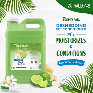 Foto 2 | Acondicionador Para Perros Tropiclean Lime & Coco Butter Desheding 10 L - Venta Internacional.