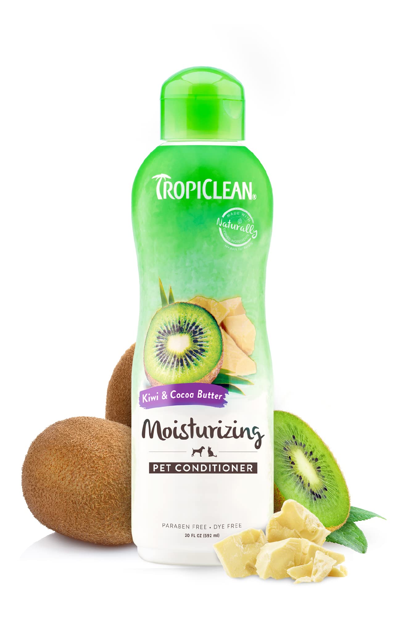 Acondicionador Para Perros Tropiclean Con Mantequilla De Kiwi Y Coco, 600 Ml, Fabricado En Ee. Uu - Venta Internacional.