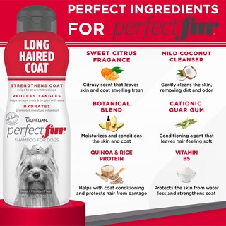 Foto 3 | Champú Para Perros Tropiclean Perfect Fur Detangling 480 Ml Long Fur - Venta Internacional.