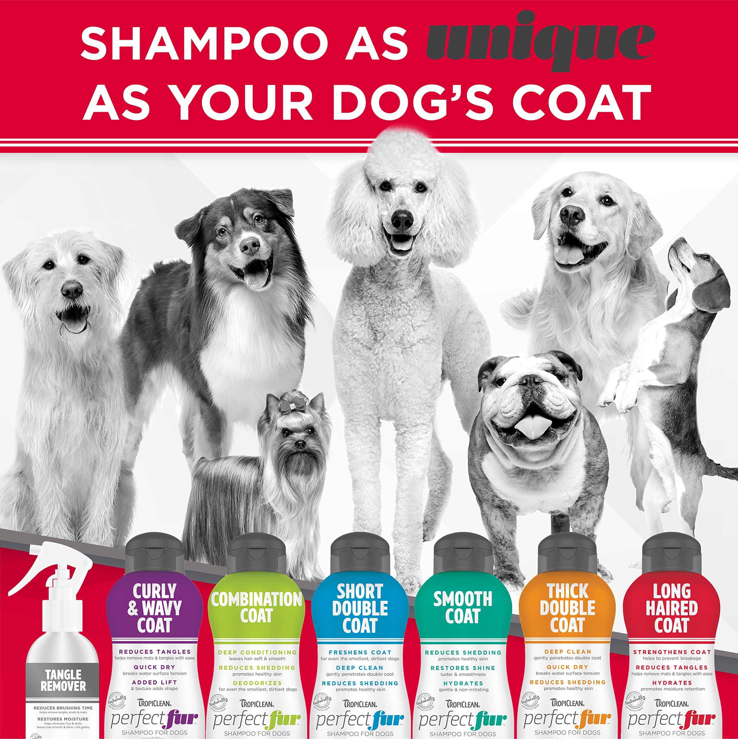 Foto 8 pulgar | Champú Para Perros Tropiclean Perfect Fur Detangling 480 Ml Long Fur - Venta Internacional.