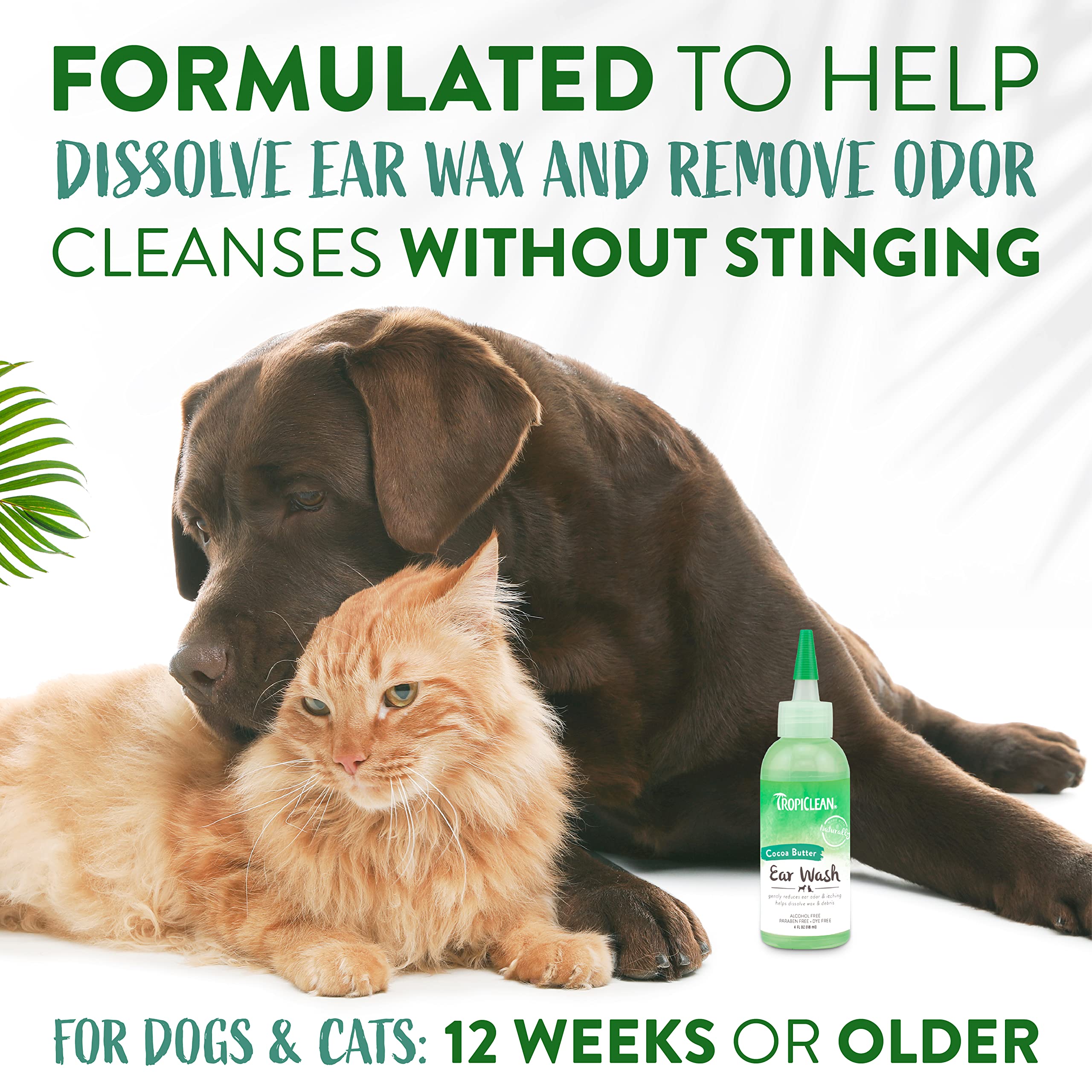 Foto 4 | Limpiador De Orejas Tropiclean Sin Alcohol 120 Ml Para Perros Y Gatos - Venta Internacional.