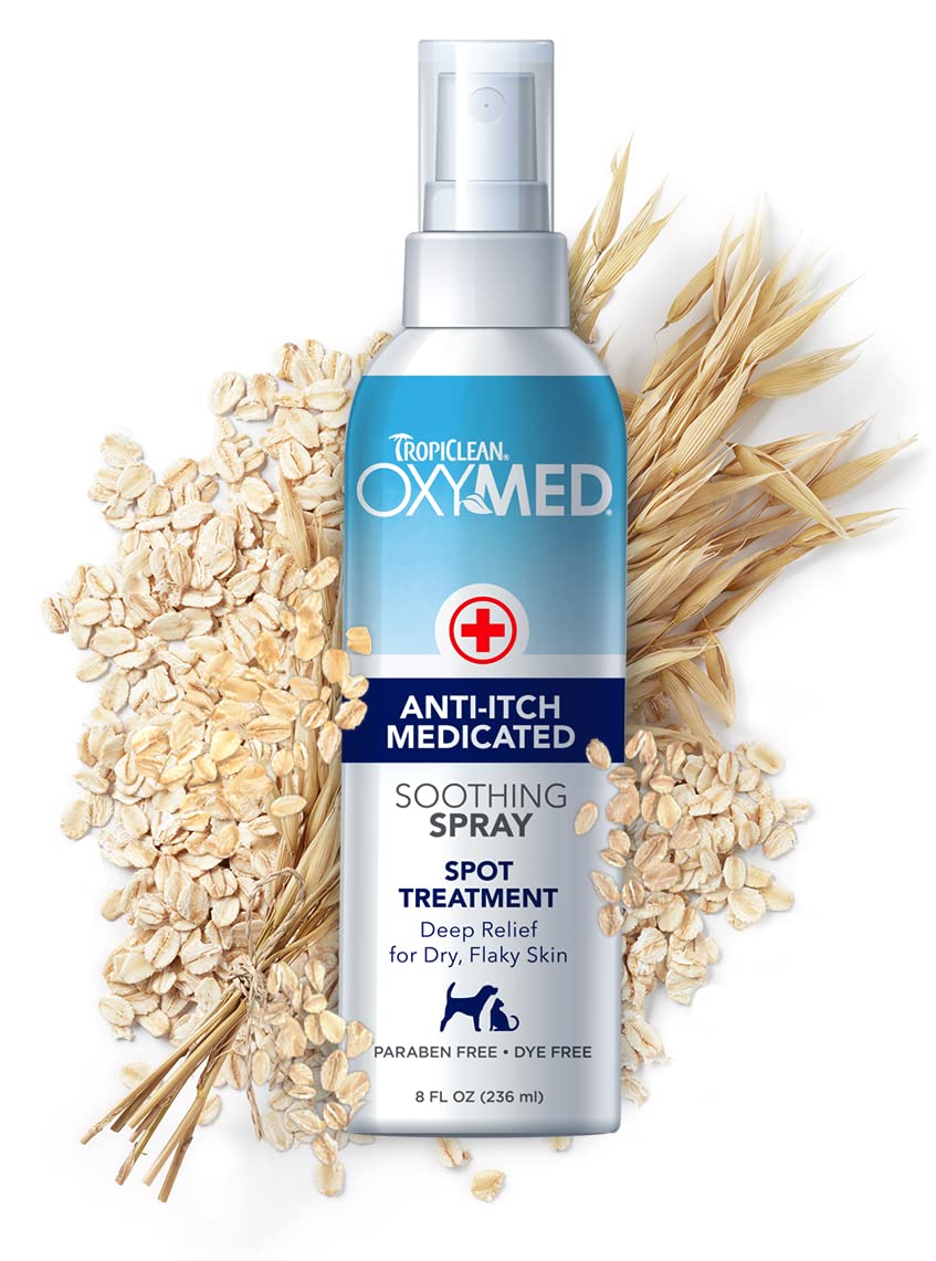 Spray Tropiclean Oxymed Mediced Para Aliviar La Picazón, 240 Ml, Para Perros Y Gatos - Venta Internacional.