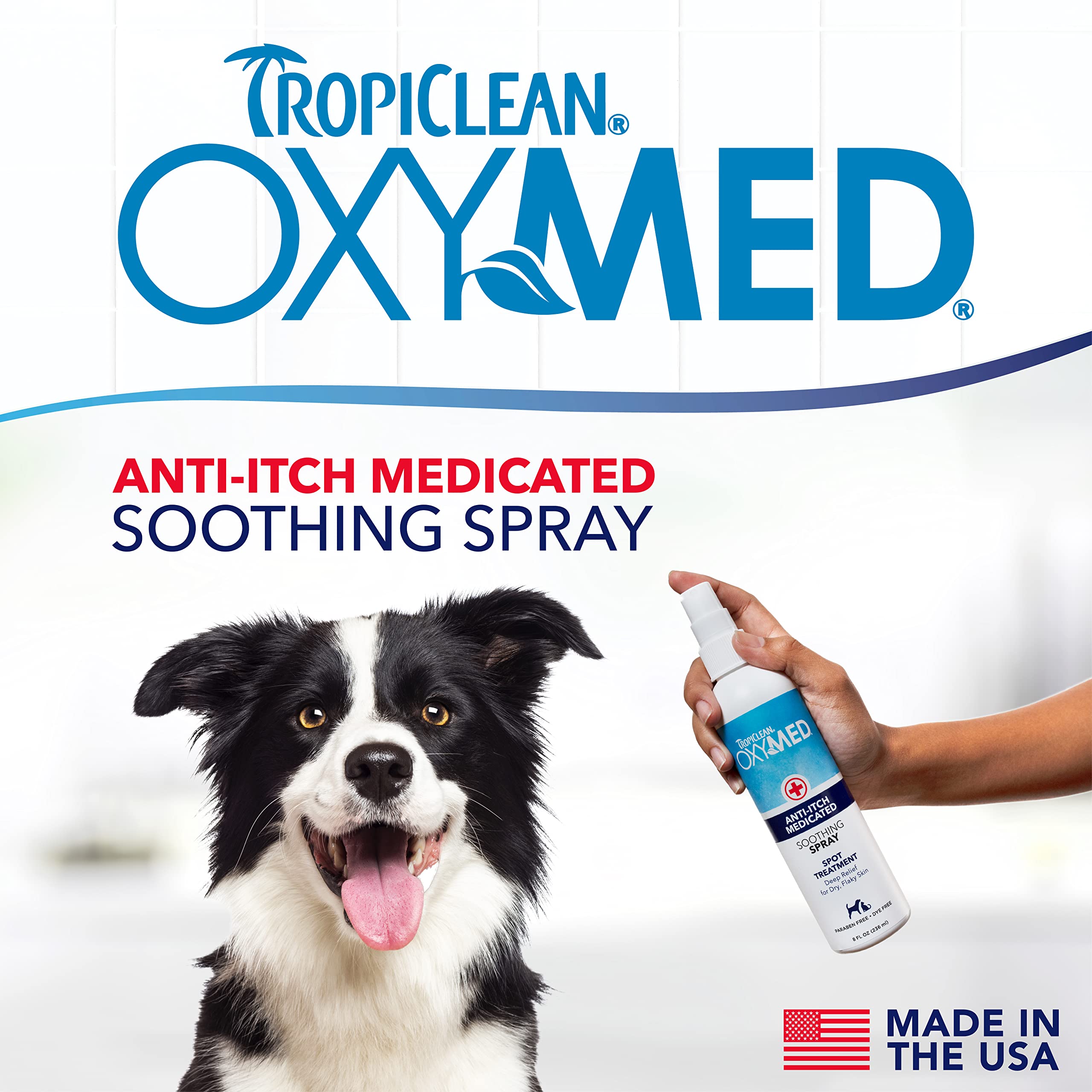 Foto 3 pulgar | Spray Tropiclean Oxymed Mediced Para Aliviar La Picazón, 240 Ml, Para Perros Y Gatos - Venta Internacional.