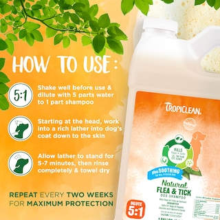 Foto 5 | Champú Para Perros Tropiclean Soothing Natural Flea/tick 3.78 L Usa - Venta Internacional.