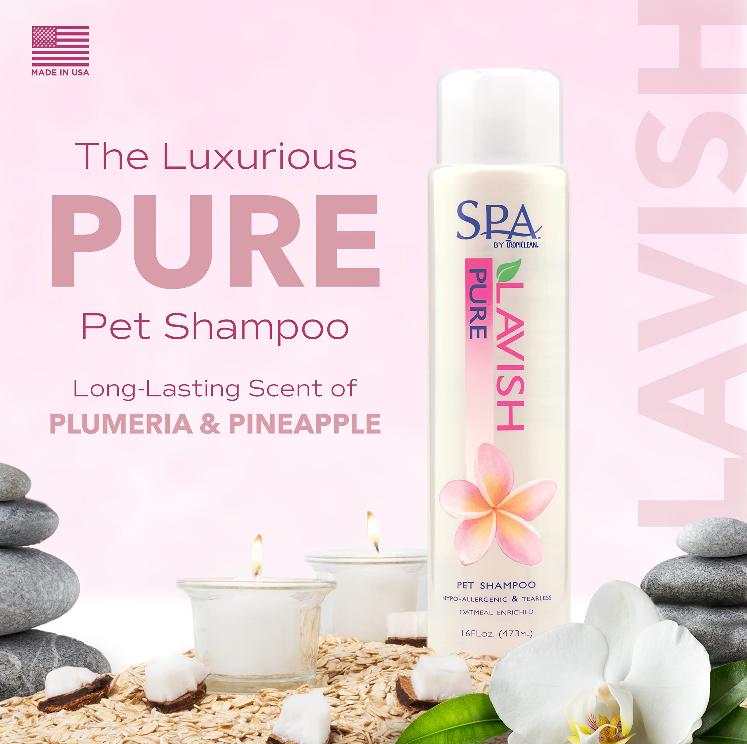 Foto 3 pulgar | Champú Para Perros Tropiclean Spa Lavish Pure Tearless 473 Ml - Venta Internacional.