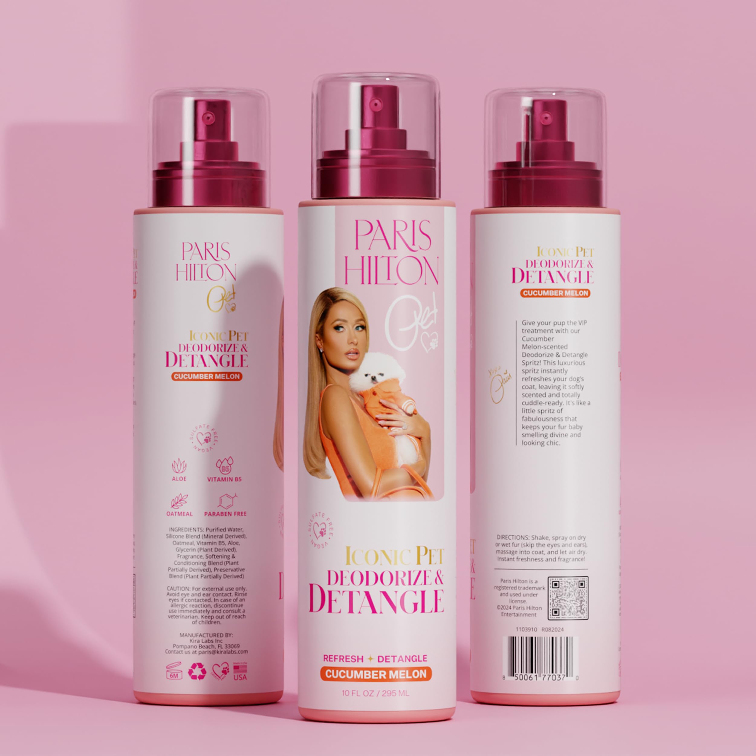 Foto 2 | Perfume, Desodorizante Y Desenredante Paris Hilton Dog 295 Ml - Venta Internacional.