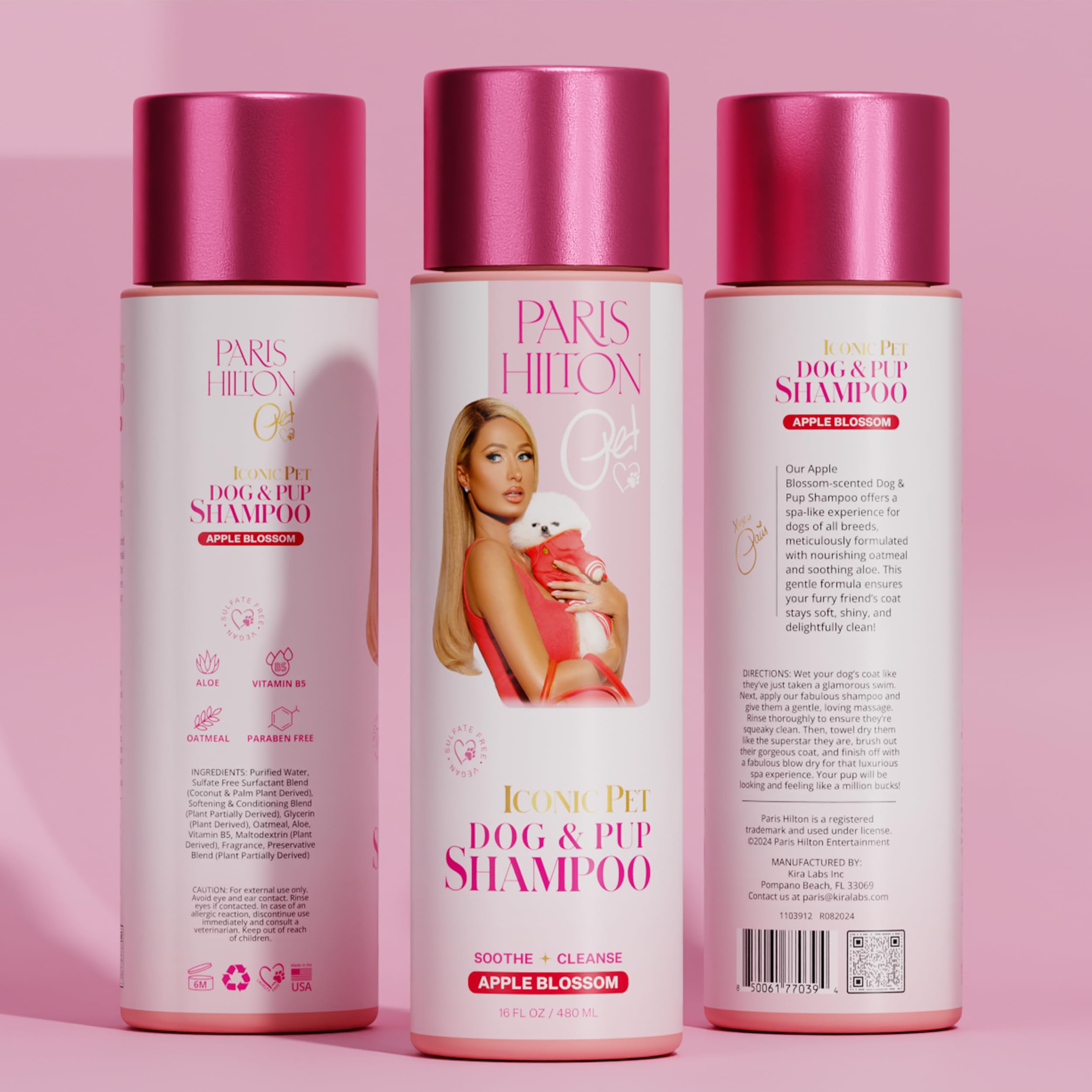 Foto 2 | Champú Para Perros Paris Hilton Sweet Floral Apple Blossom 480 Ml - Venta Internacional.