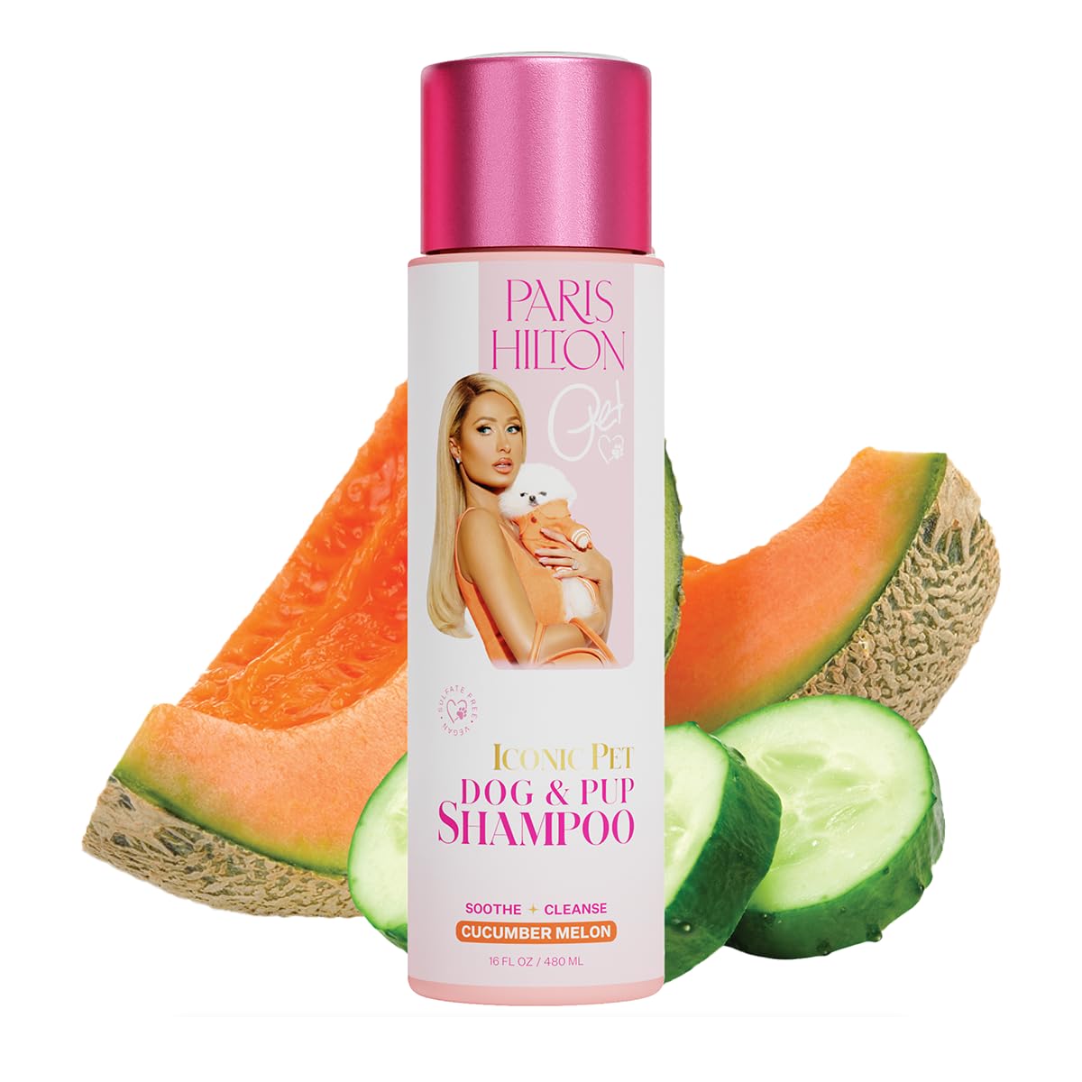Champú Para Perros Paris Hilton Crisp Refreshing Pepino Melon 480 Ml - Venta Internacional.