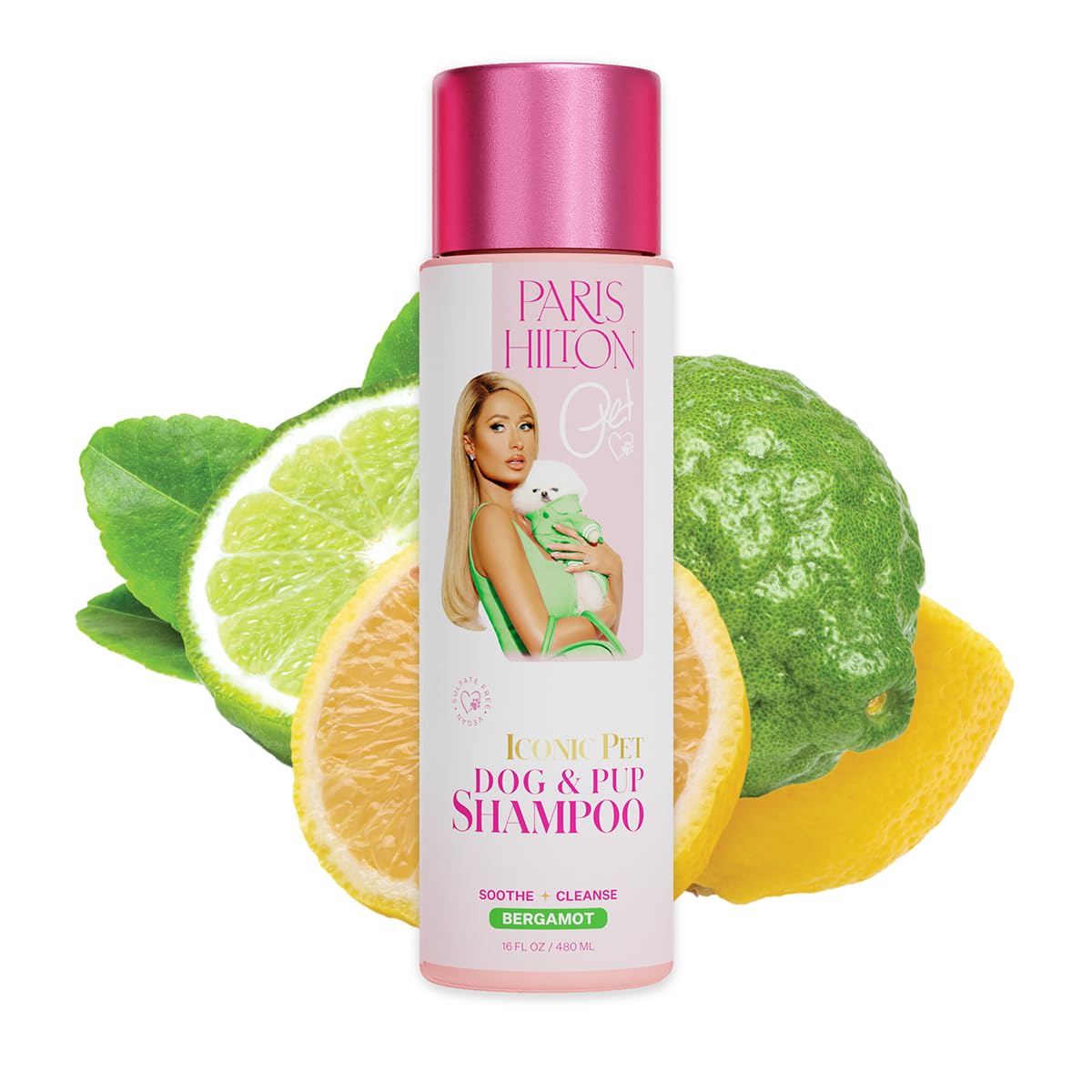 Champú Para Perros Paris Hilton Fresh Citrus Bergamota Con Aroma A Bergamota 480 Ml - Venta Internacional.