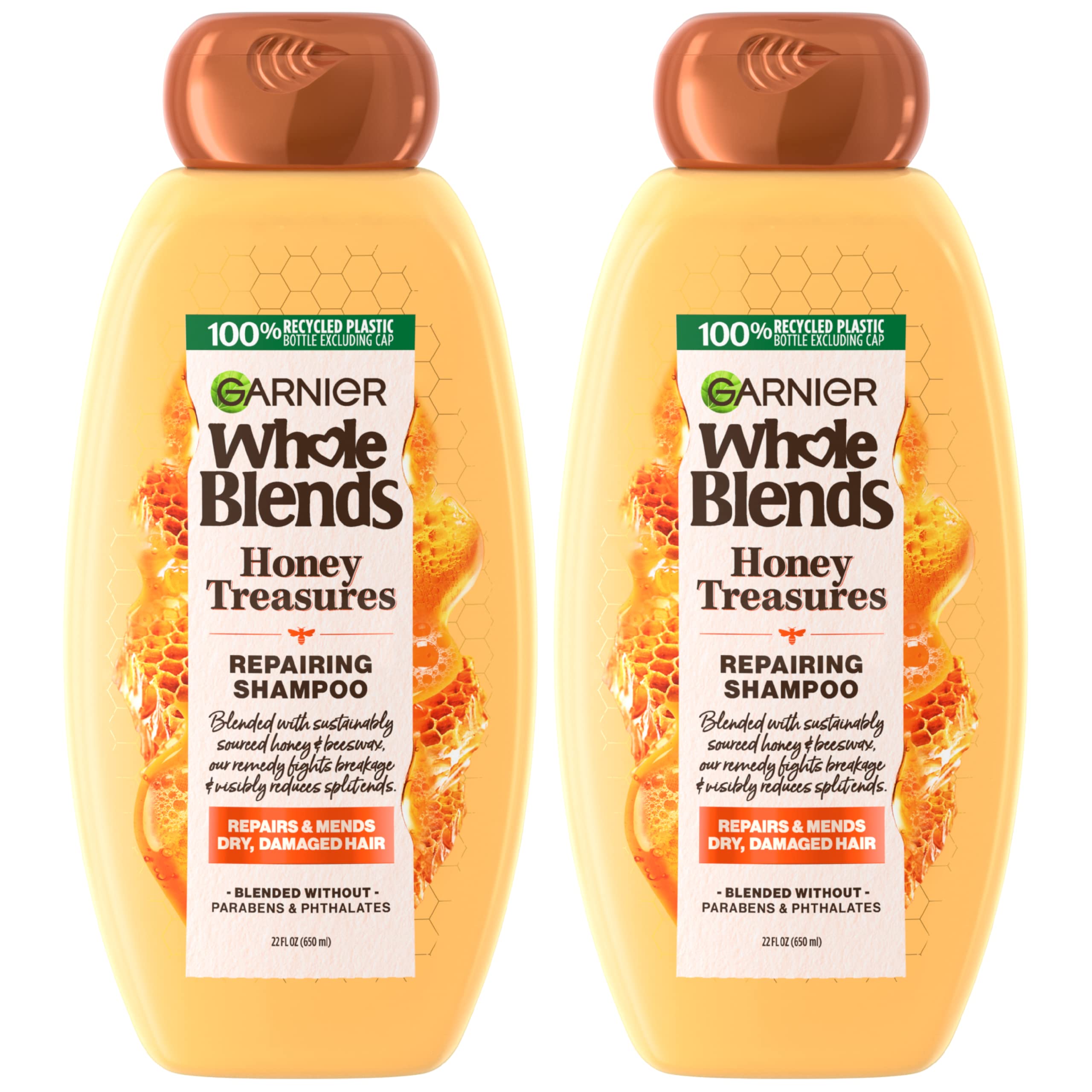 Foto 2 pulgar | Champú Garnier Whole Blends Honey Treasures Repair 650 ml 2 Piezas - Venta Internacional