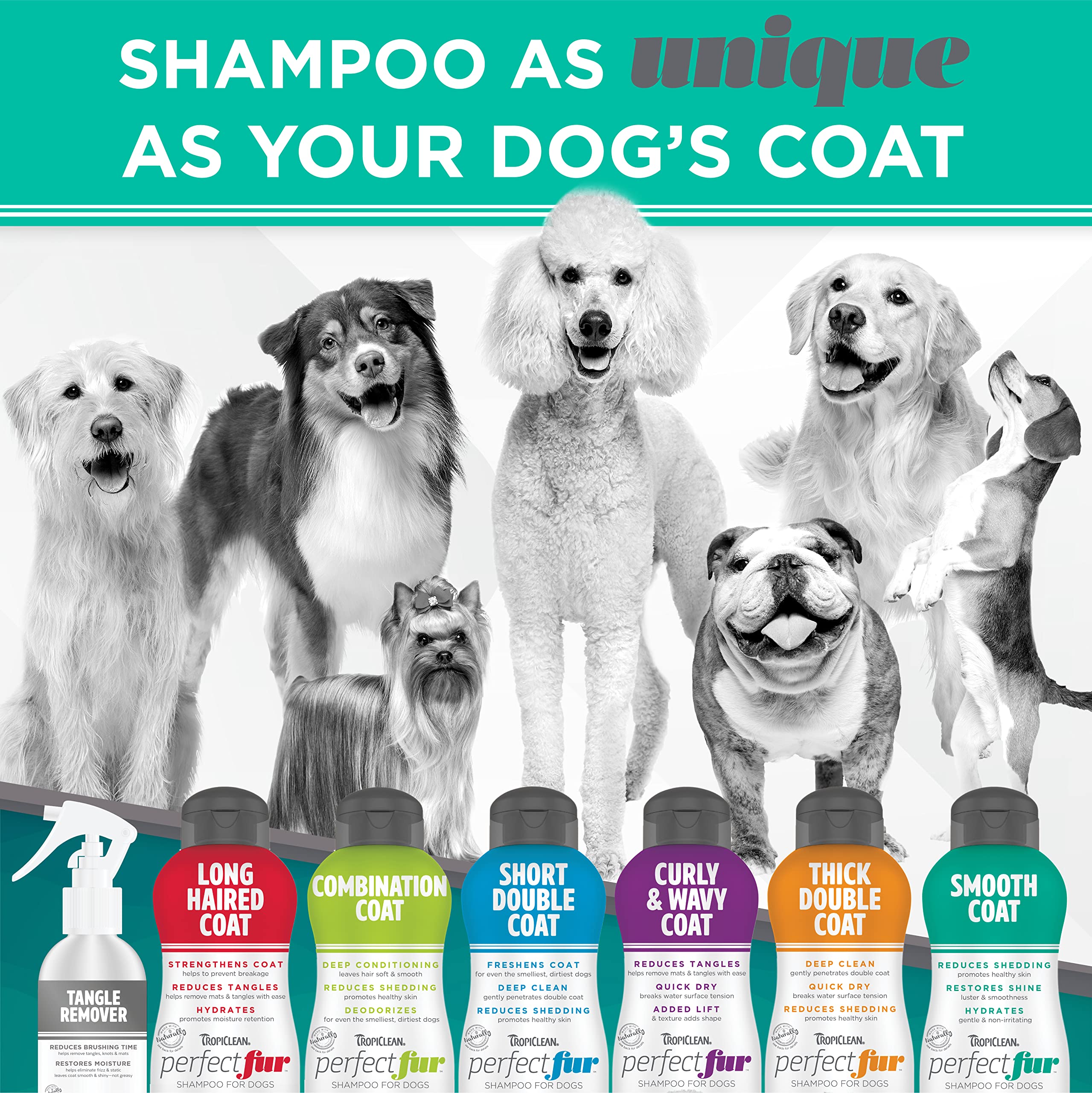 Foto 7 pulgar | Champú Para Perros Tropiclean Perfect Fur Para Controlar La Caída De Pelo, 480 Ml - Venta Internacional.