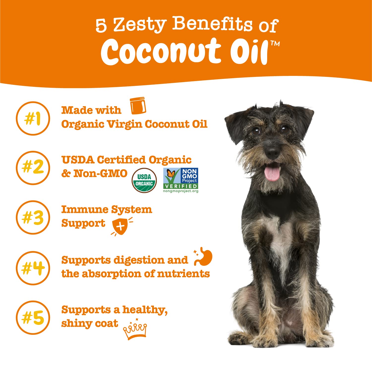 Foto 3 pulgar | Suplemento De Aceite De Coco Zesty Paws Para Perros 473 Ml - Venta Internacional.