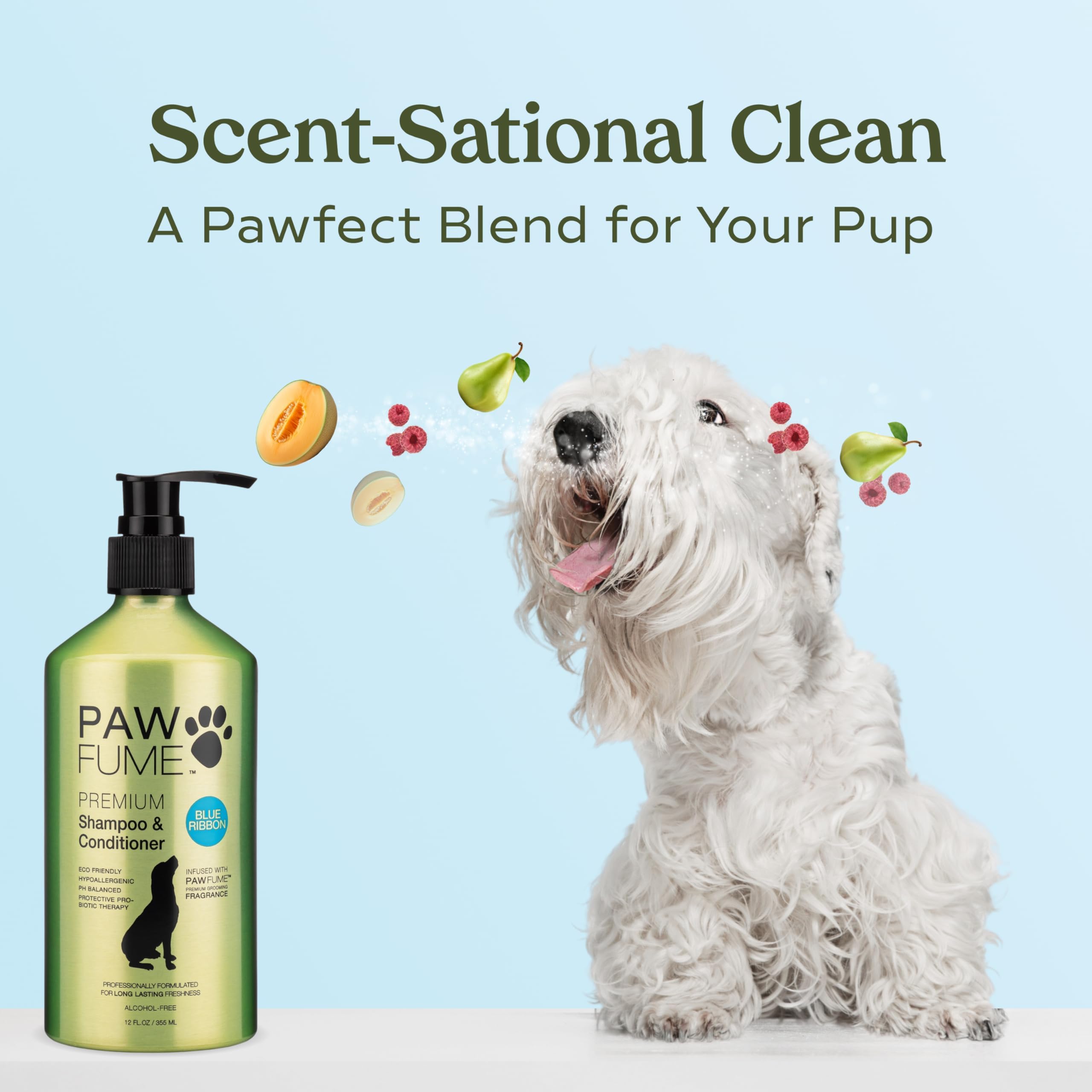 Foto 7 | Champú Y Acondicionador Para Perros Paw Fume Hipoalergénico Azul - Venta Internacional.