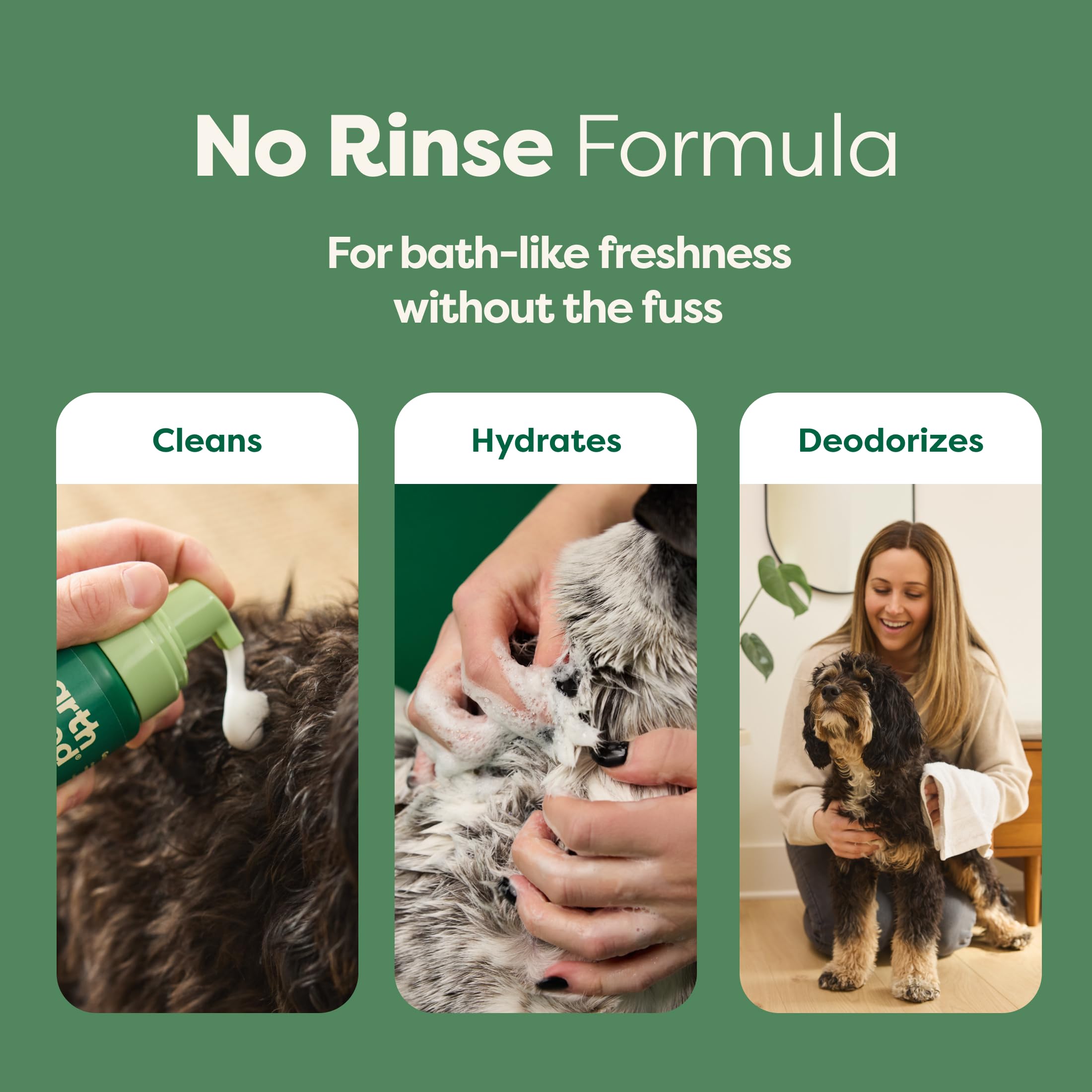 Foto 4 pulgar | Champú Para Perros Y Cachorros Earth Rated No-rinse, 200 Ml, Té Blanco Y Albahaca - Venta Internacional.