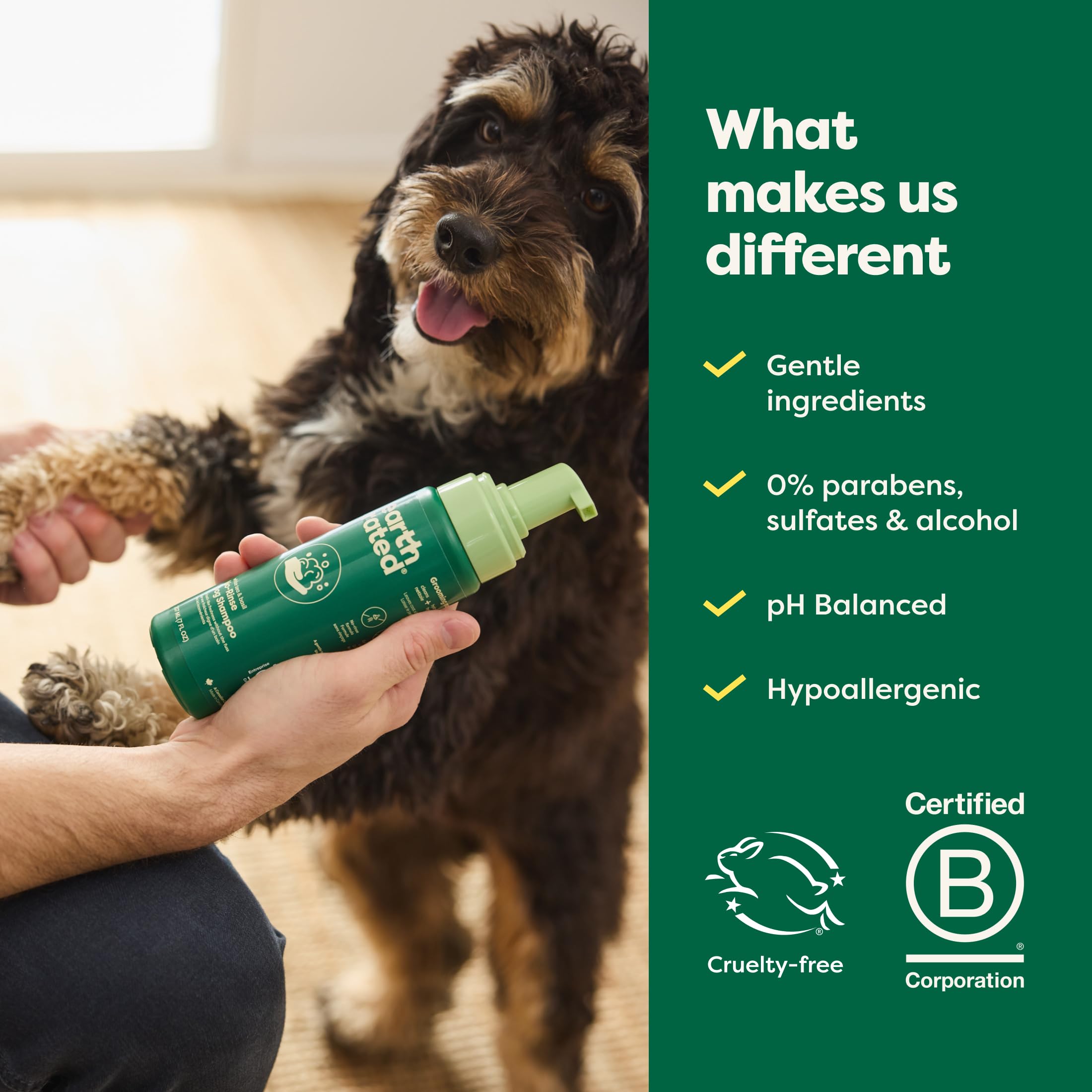 Foto 8 pulgar | Champú Para Perros Y Cachorros Earth Rated No-rinse, 200 Ml, Té Blanco Y Albahaca - Venta Internacional.