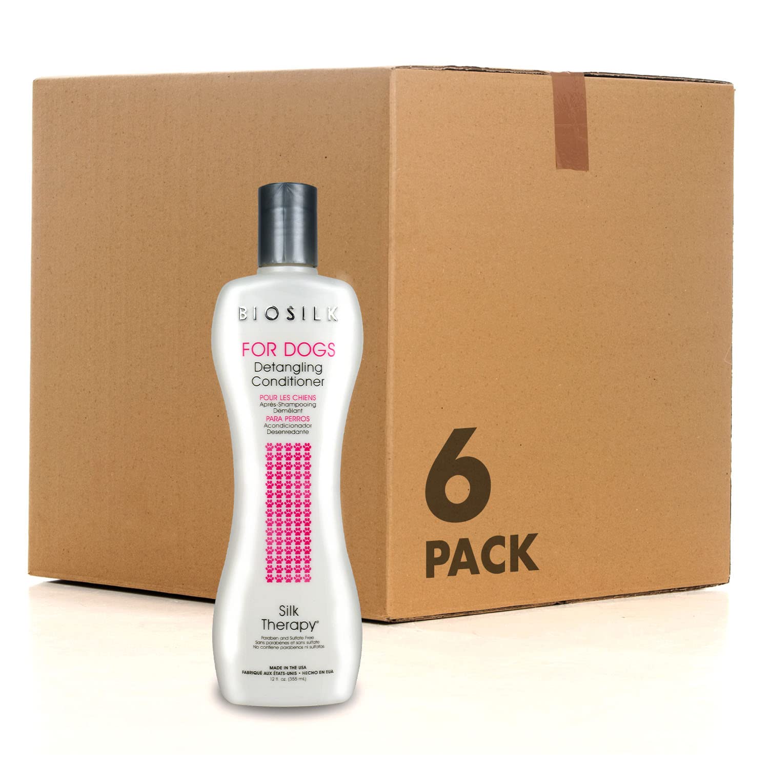 Foto 2 pulgar | Acondicionador Desenredante Biosilk Para Perros Silk Therapy 360 Ml X6 - Venta Internacional.
