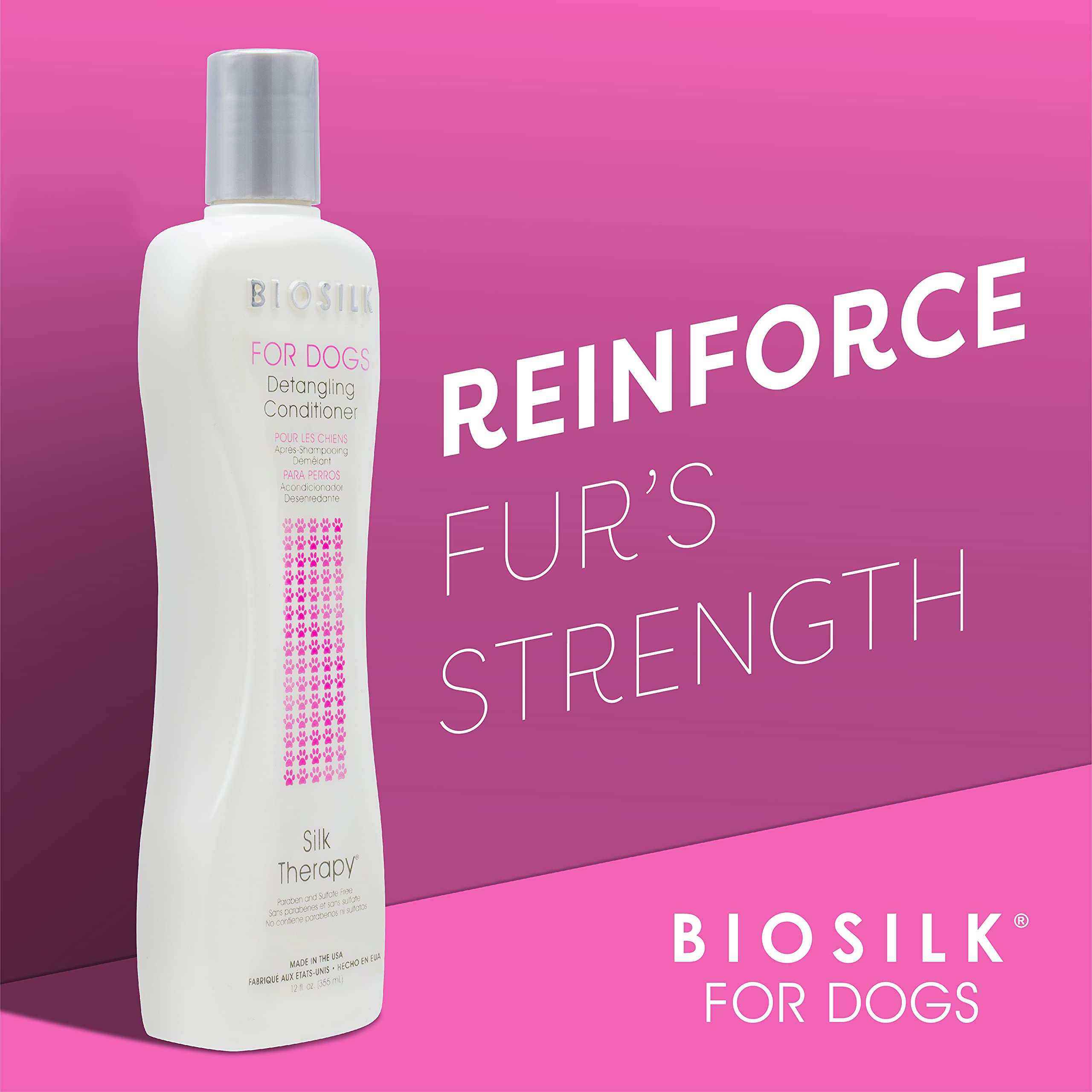 Foto 3 pulgar | Acondicionador Desenredante Biosilk Para Perros Silk Therapy 360 Ml X6 - Venta Internacional.