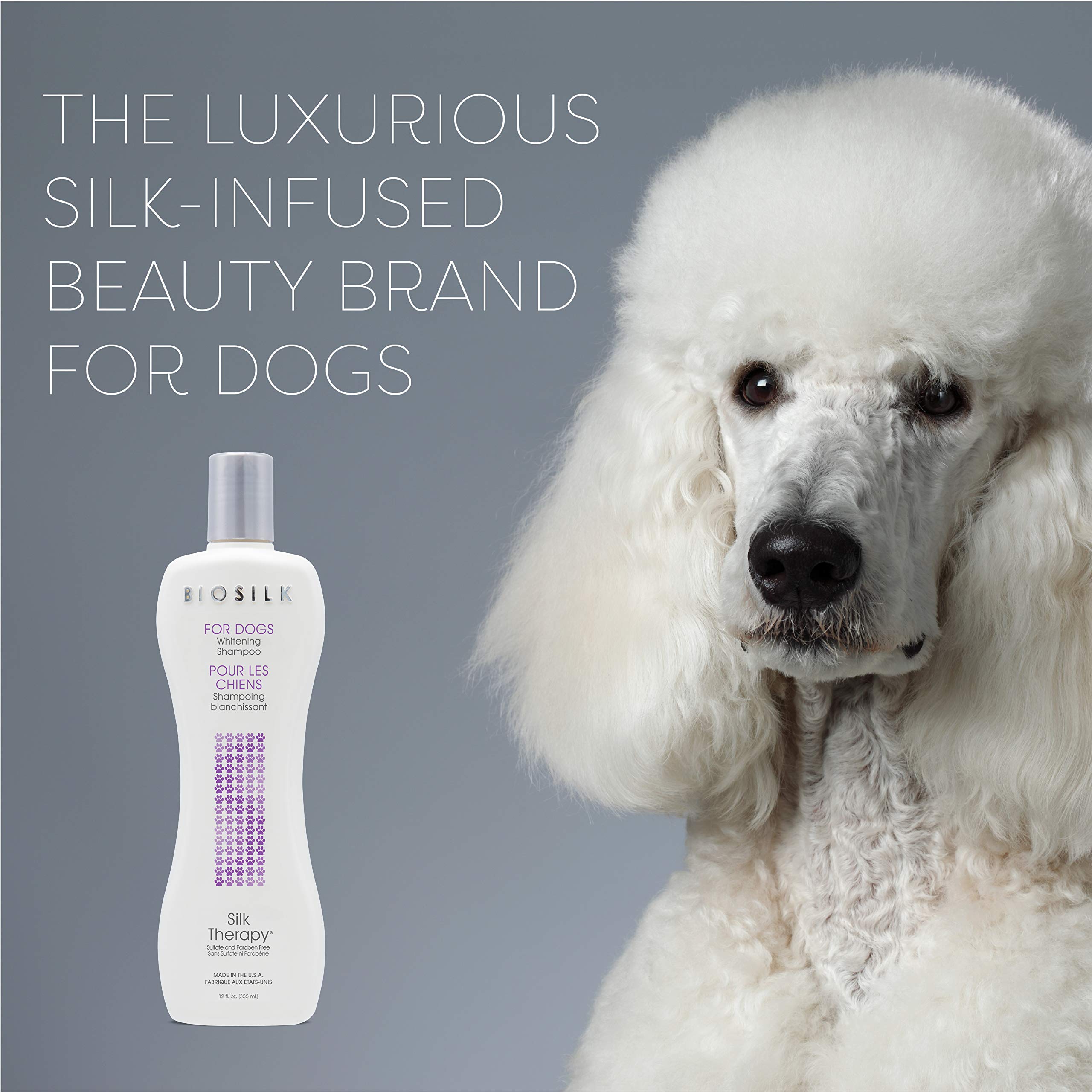 Foto 6 pulgar | Champú Para Perros Biosilk Silk Therapy Whitening 355 Ml Para Perros - Venta Internacional.