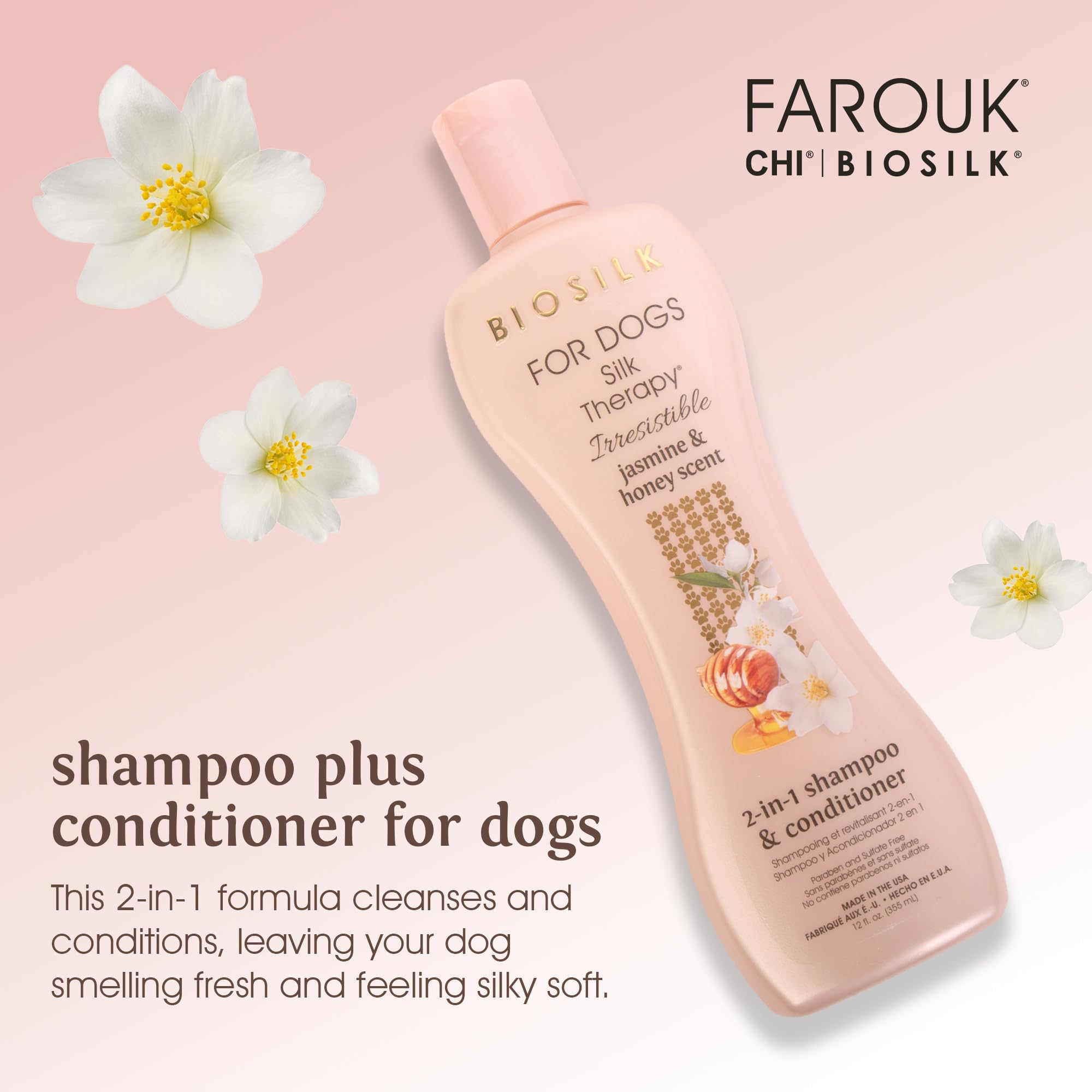 Foto 3 pulgar | Champú Y Acondicionador Biosilk Para Perros Silk Therapy 355 Ml - Venta Internacional.