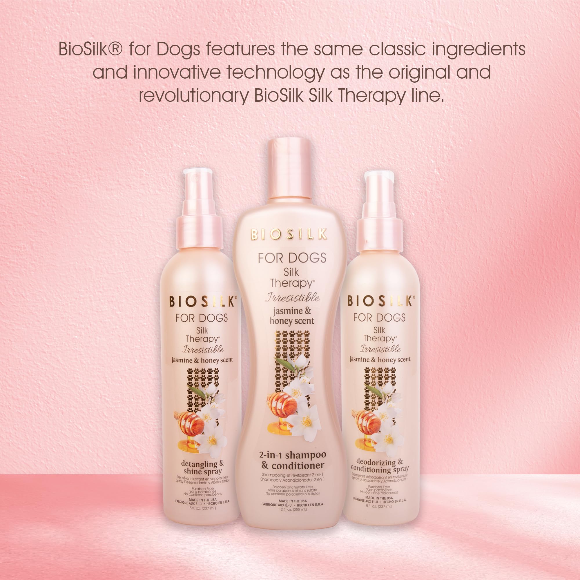 Foto 7 pulgar | Champú Y Acondicionador Biosilk Para Perros Silk Therapy 355 Ml - Venta Internacional.