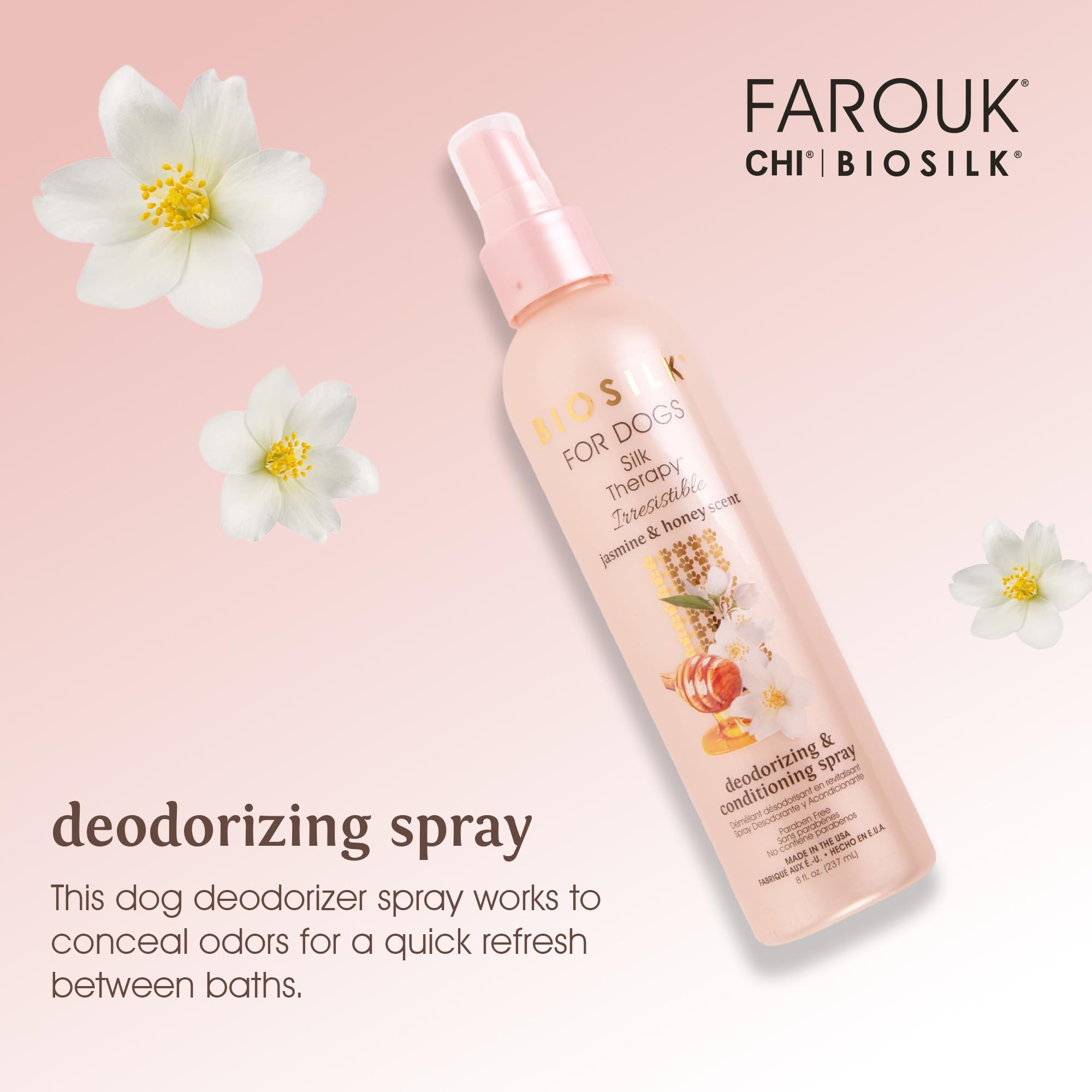 Foto 3 pulgar | Spray Desodorizante Y Acondicionador Biosilk Para Perros 240 Ml - Venta Internacional.
