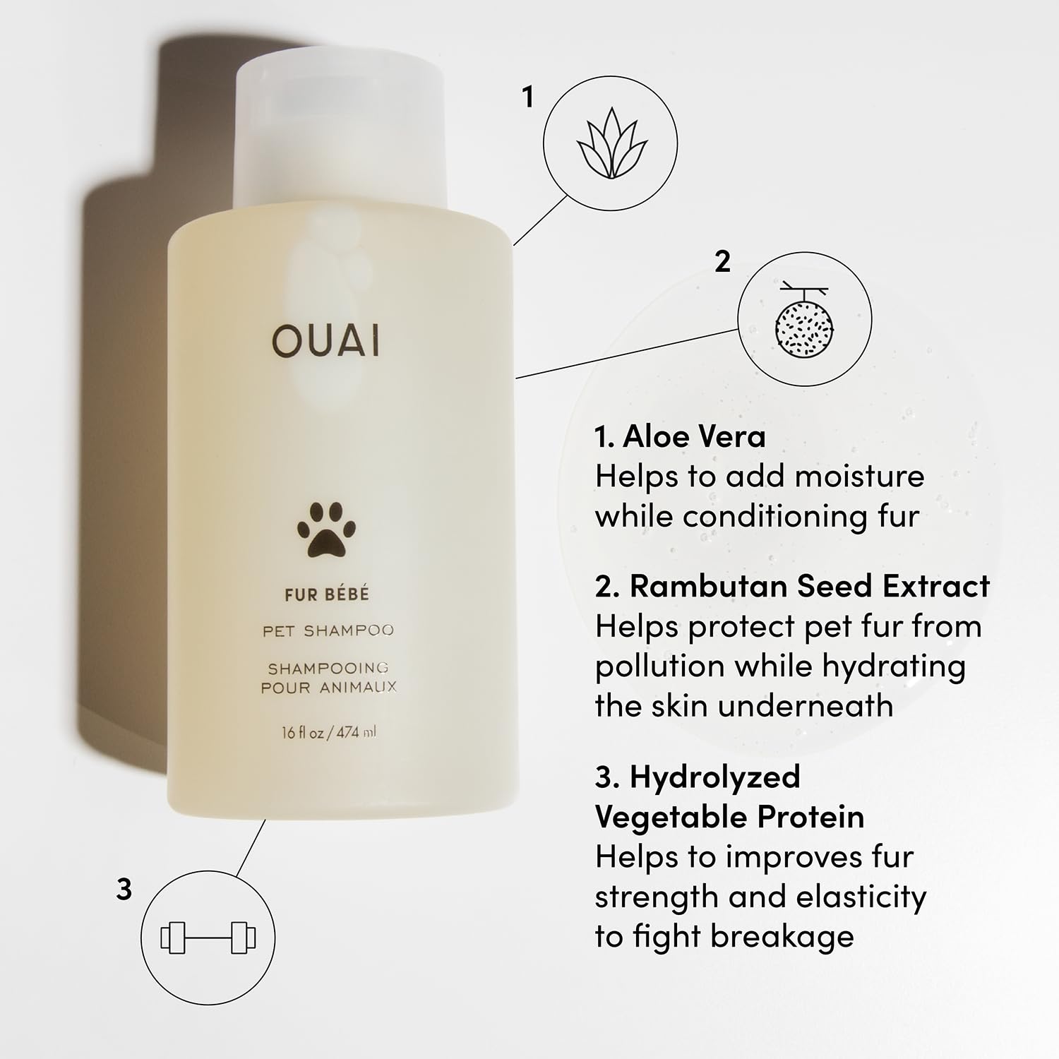 Foto 4 pulgar | Champú Para Mascotas Ouai Fur Bebé Mercer Street Scent 480 Ml - Venta Internacional.
