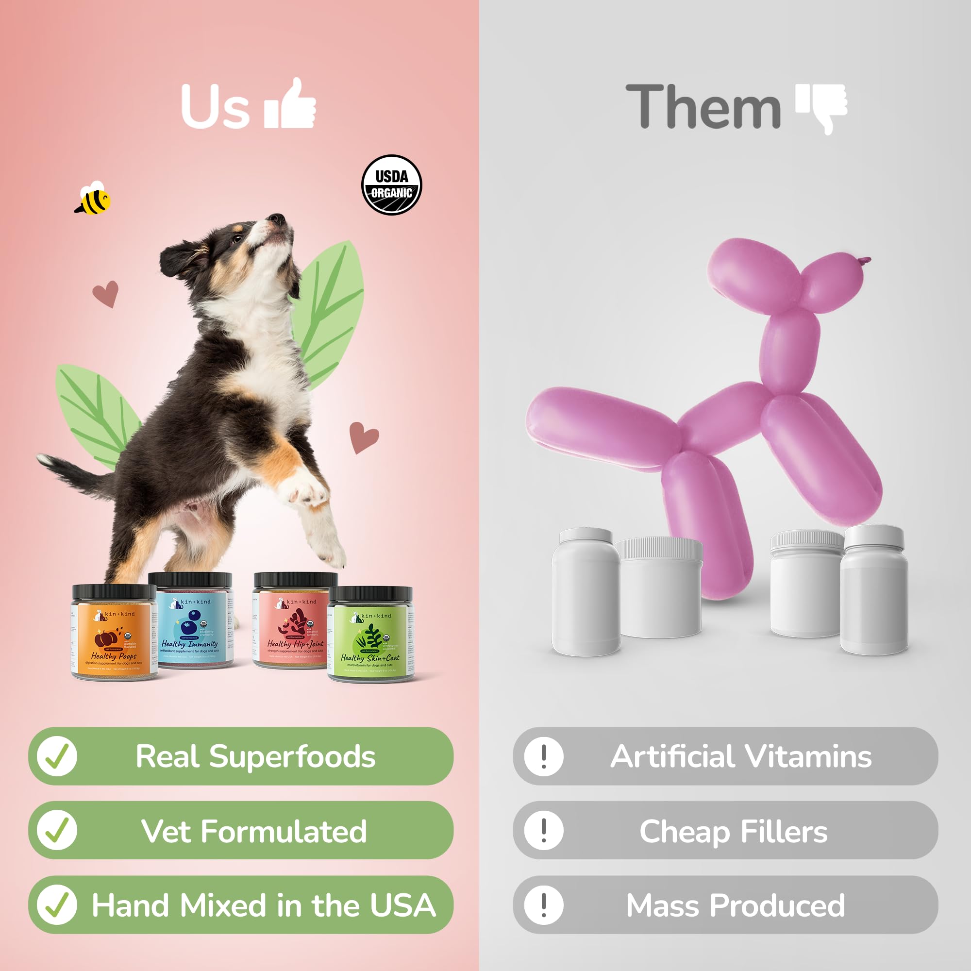 Foto 2 | Suplemento Para Mascotas Kin+kind Aceite De Coco Orgánico 240 Ml Para Perros Y Gatos - Venta Internacional.