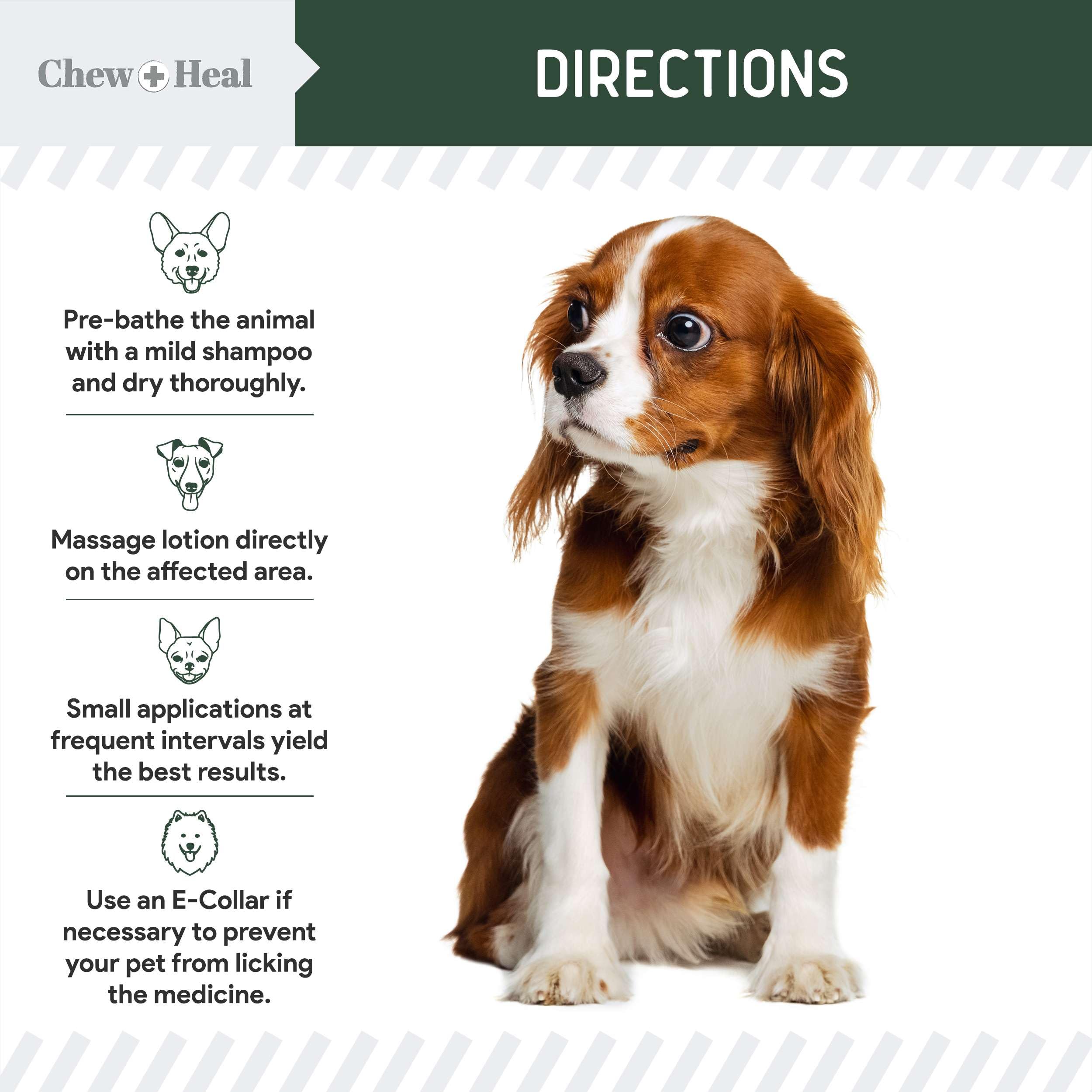 Foto 7 pulgar | Loción De Hidrocortisona Chew + Heal Labs Para Perros  118 Ml - Venta Internacional.