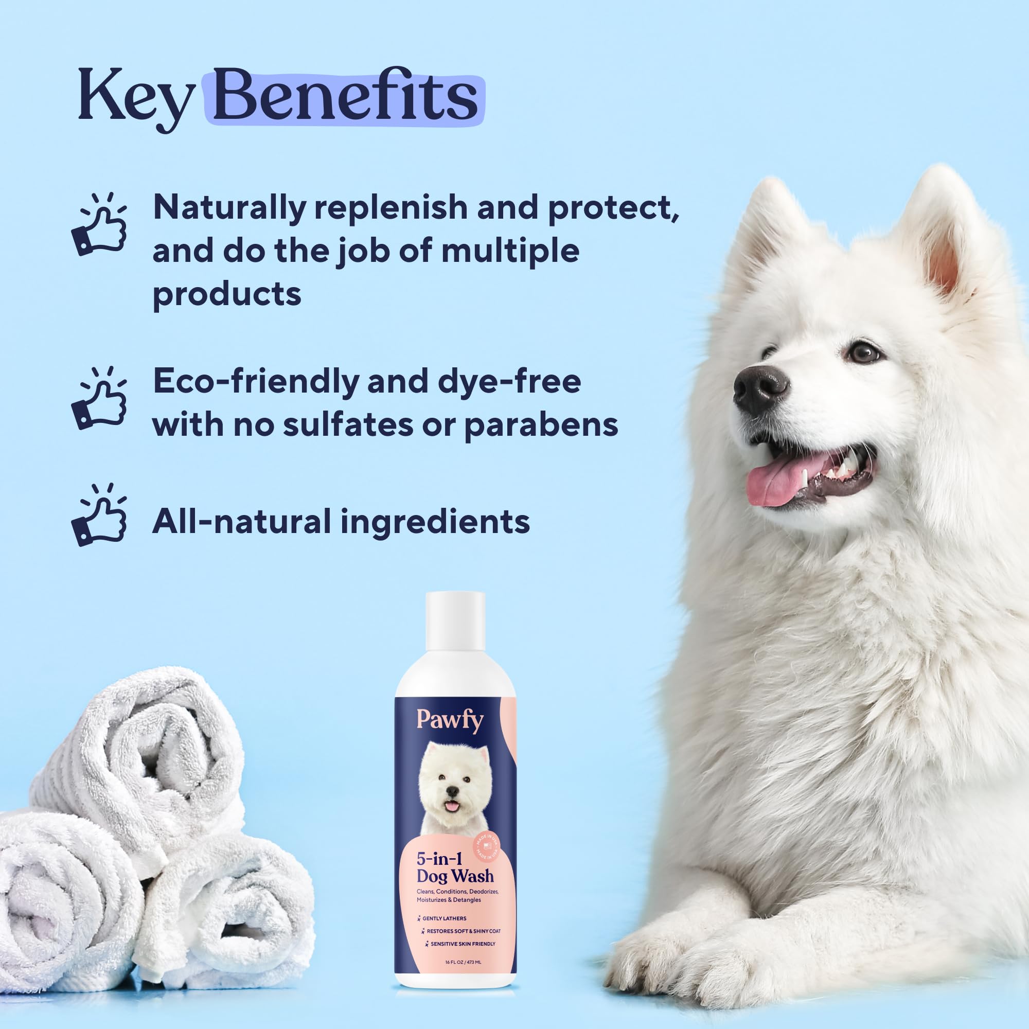 Foto 3 pulgar | Champú Y Acondicionador Para Perros Pawfy Itchy Skin Relief 5 En 1 - Venta Internacional.