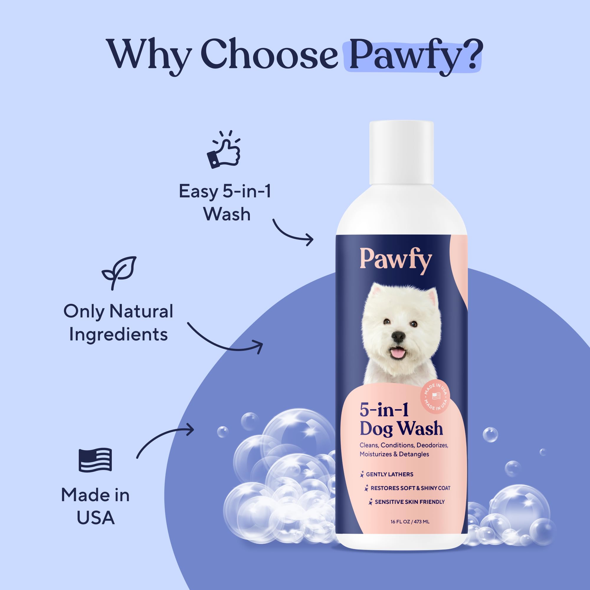 Foto 6 pulgar | Champú Y Acondicionador Para Perros Pawfy Itchy Skin Relief 5 En 1 - Venta Internacional.