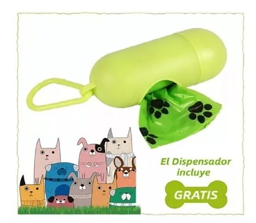 Foto 4 | Bolsas Biodegradables para Popo de Perro con Dispensador L Verde 300 Piezas