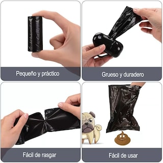 Foto 2 | Bolsas Biodegradables para Recoger Heces Eo Safe Imports ESI-7920 color Negro 391 Piezas + Dispensador