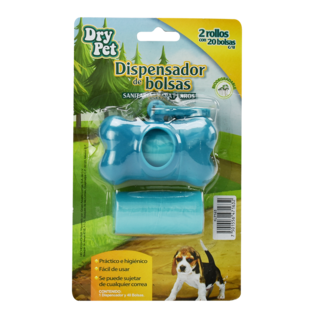 Foto 3 | Dispensador de Bolsas Desechables Dry Pet para Mascotas 40 Bolsas