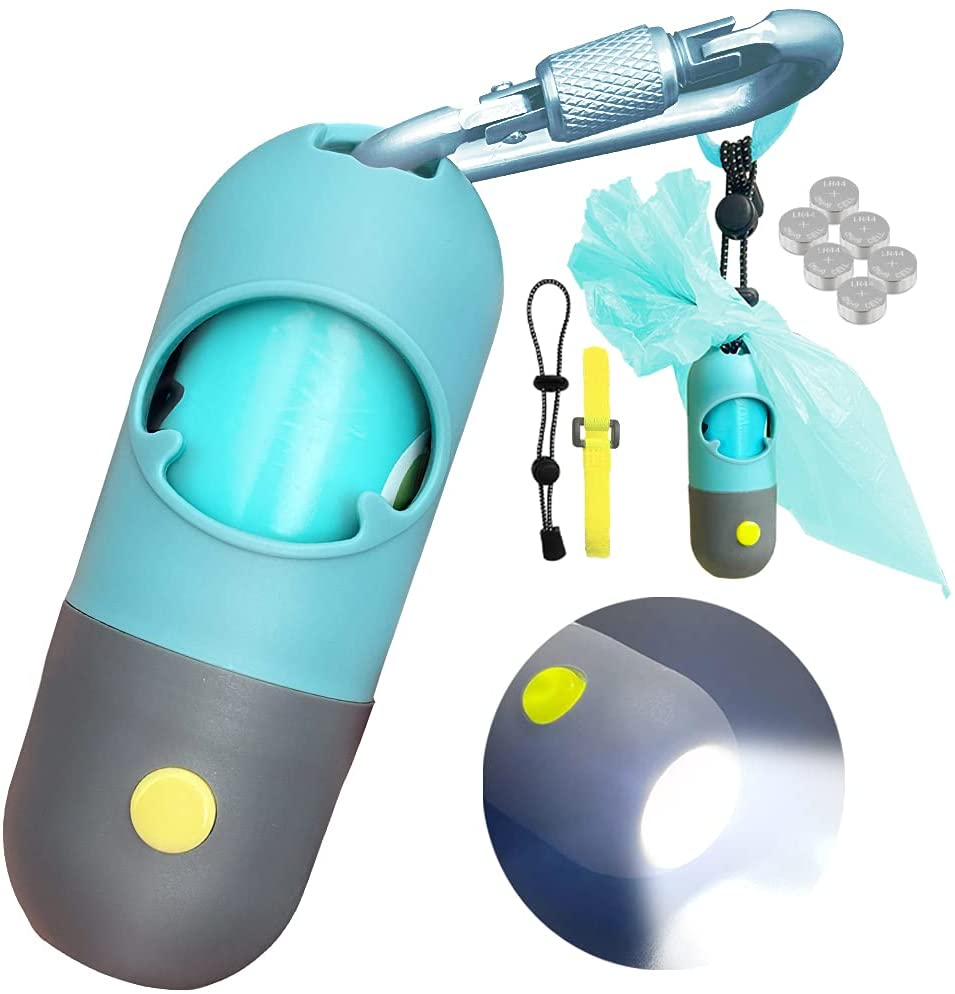 Foto 2 pulgar | Soporte Para Bolsas Para Excrementos De Perro Con Linterna Led Y 15 Bolsas Para Excrementos, Jieyou - Venta Internacio